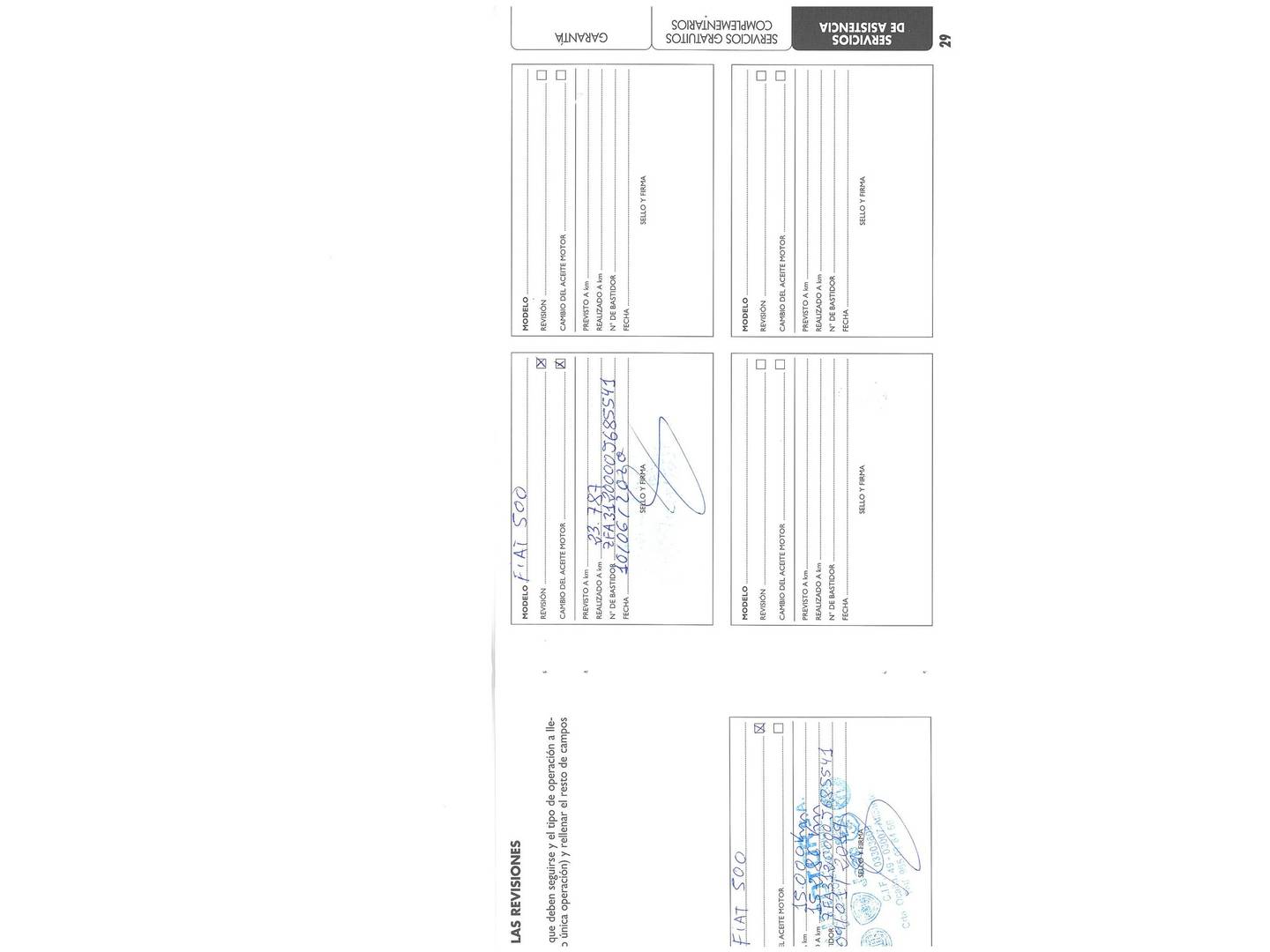 Foto del mantenimiento del Fiat 500 Fiat 500 1.2 S (69 CV)