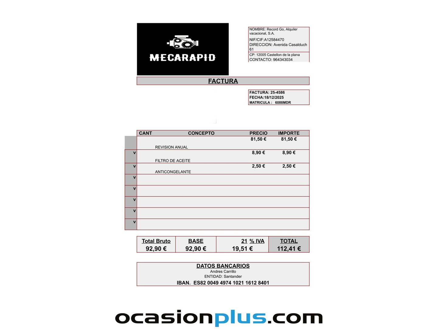Foto del mantenimiento del Jeep Compass Jeep Compass eHybrid 1.5 MHEV Longitude DCT (130 CV)