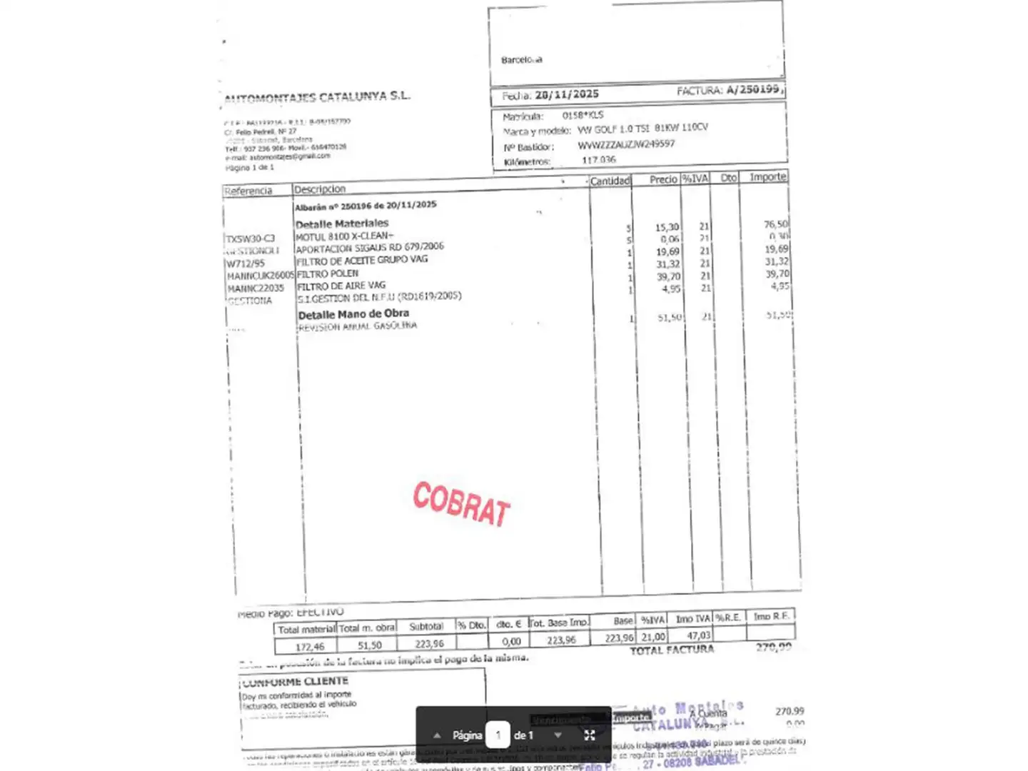 Foto Volkswagen Golf Volkswagen Golf Business 1.0 TSI (110 CV)