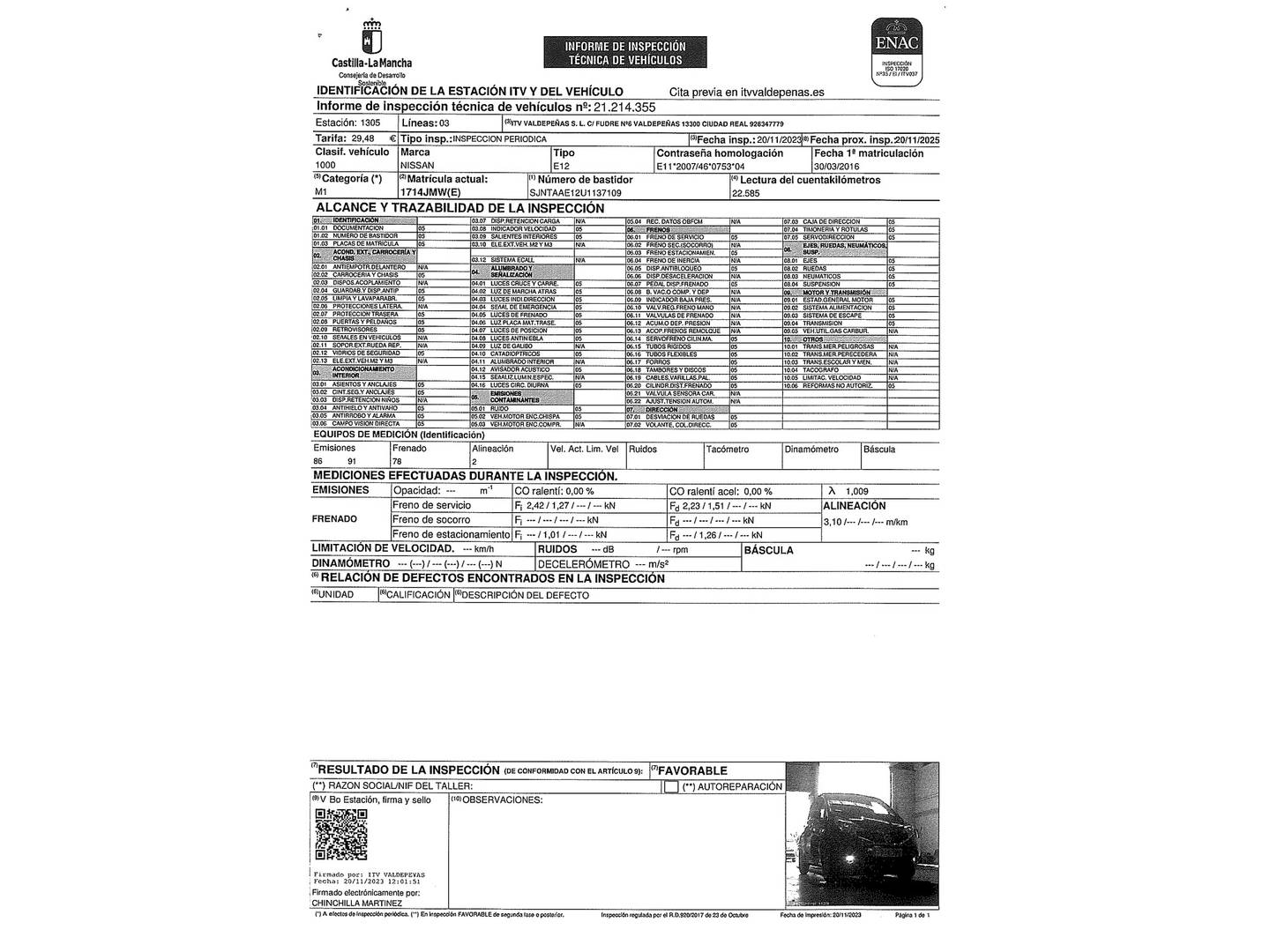 Foto Nissan NOTE Nissan Note 1.2 Acenta (80 CV)