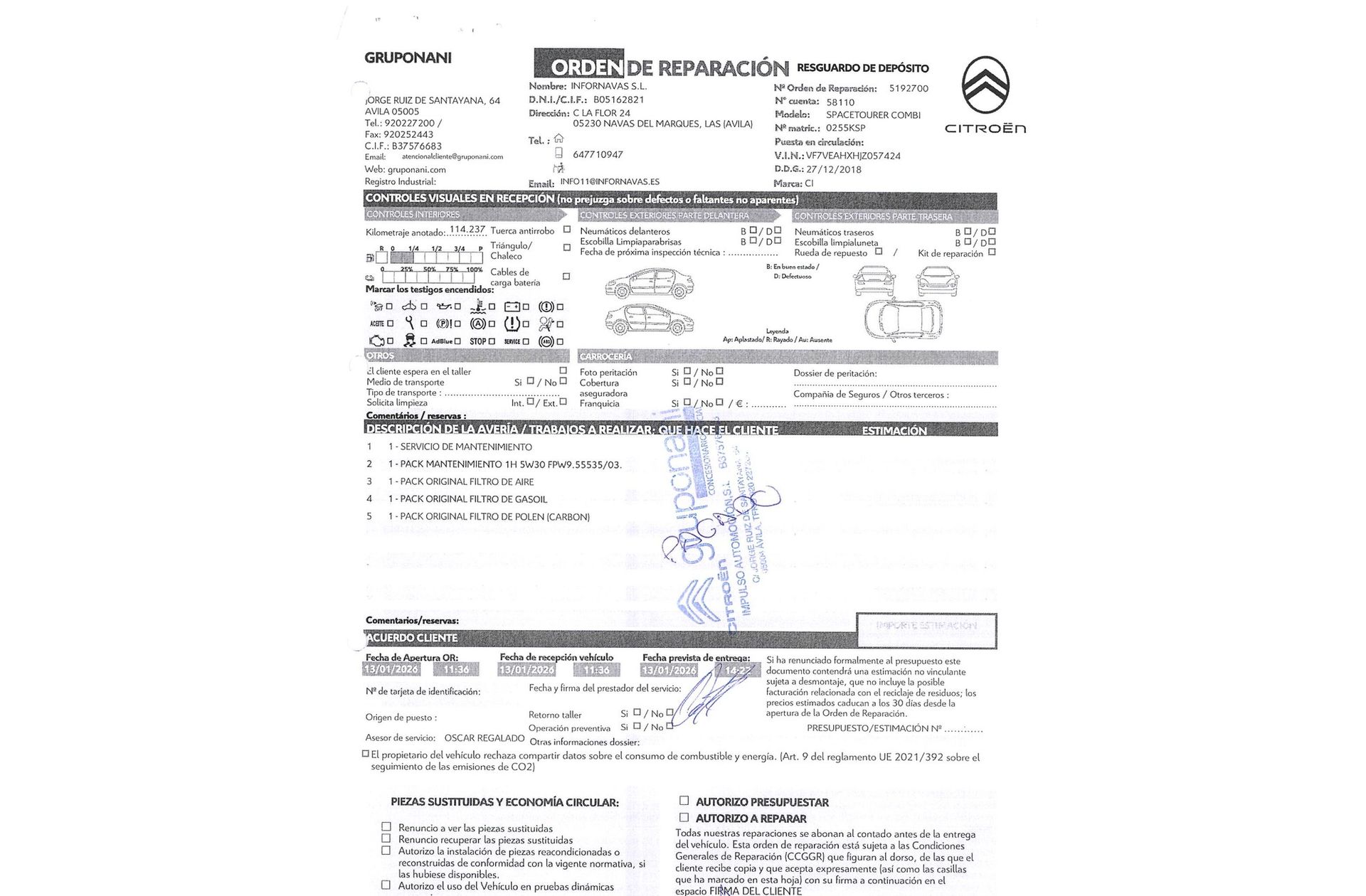 Citroën SpaceTourer BlueHDi 150 Feel Talla M 7 plazas - foto 24