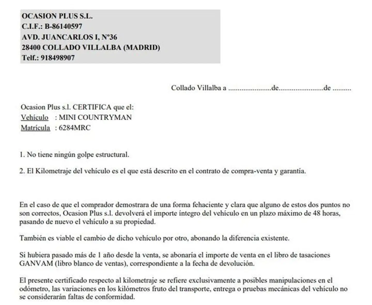 Certificado