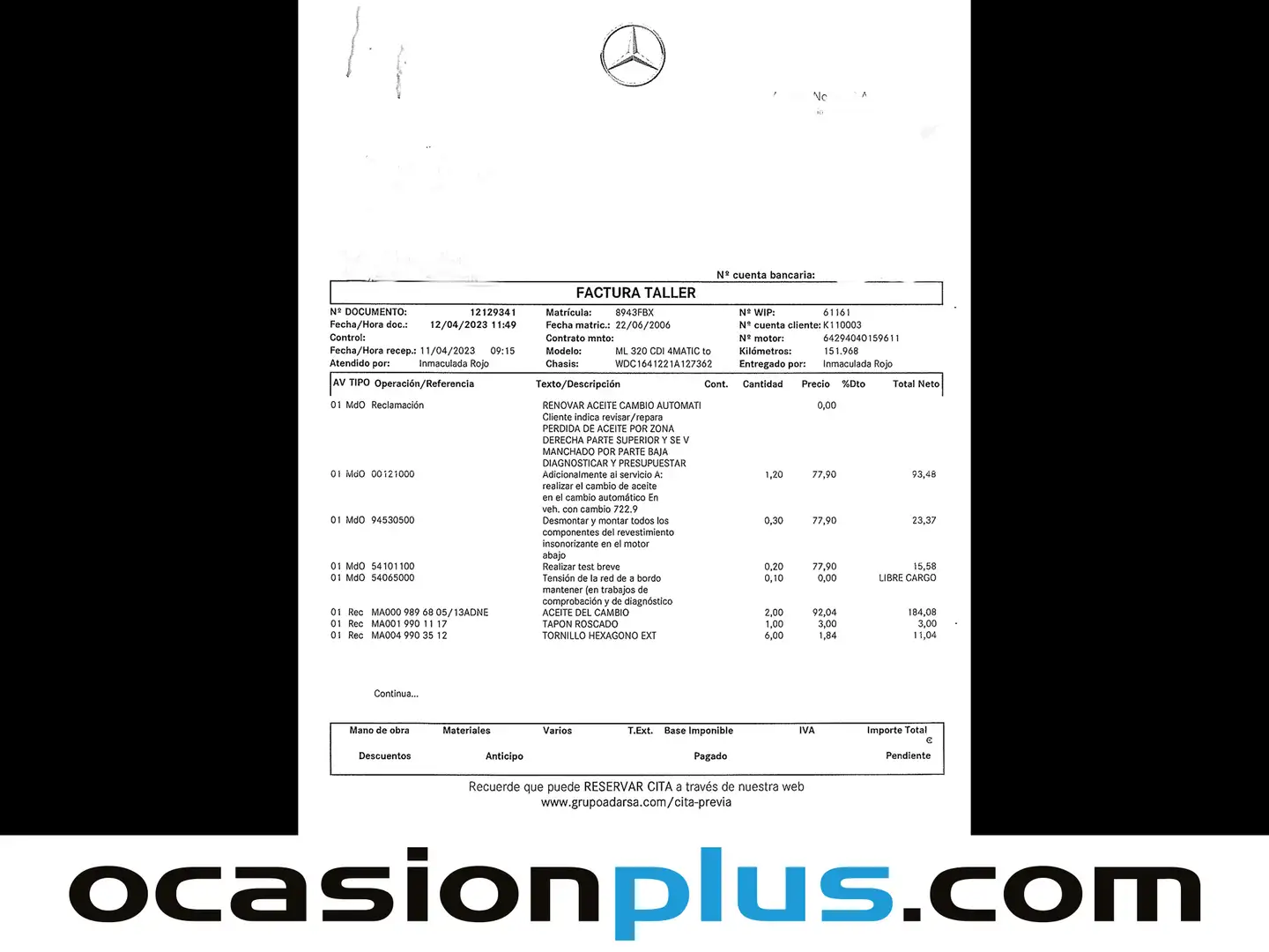 Foto Mercedes Clase M Mercedes-Benz Clase M ML 320 CDI (224 CV)