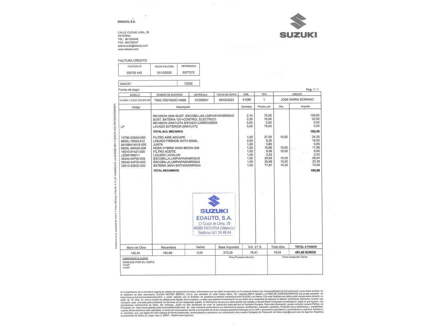 Suzuki Vitara Suzuki Vitara 1.4 Turbo Mild Hybrid GLE (129 CV) 2023