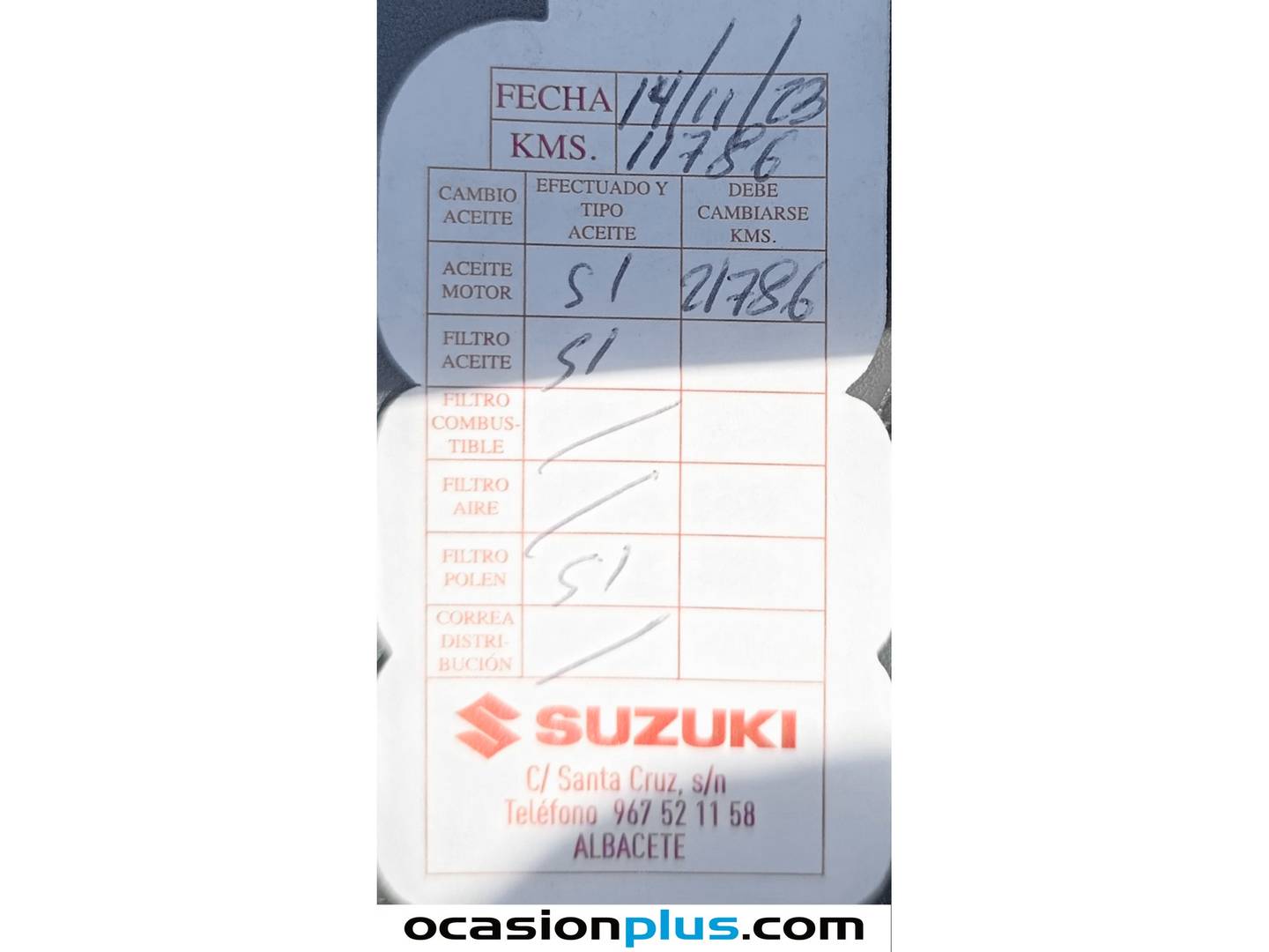Foto del mantenimiento del DFSK Fengon 5 DFSK Fengon 5 1.5T Classic (136 CV) GLP