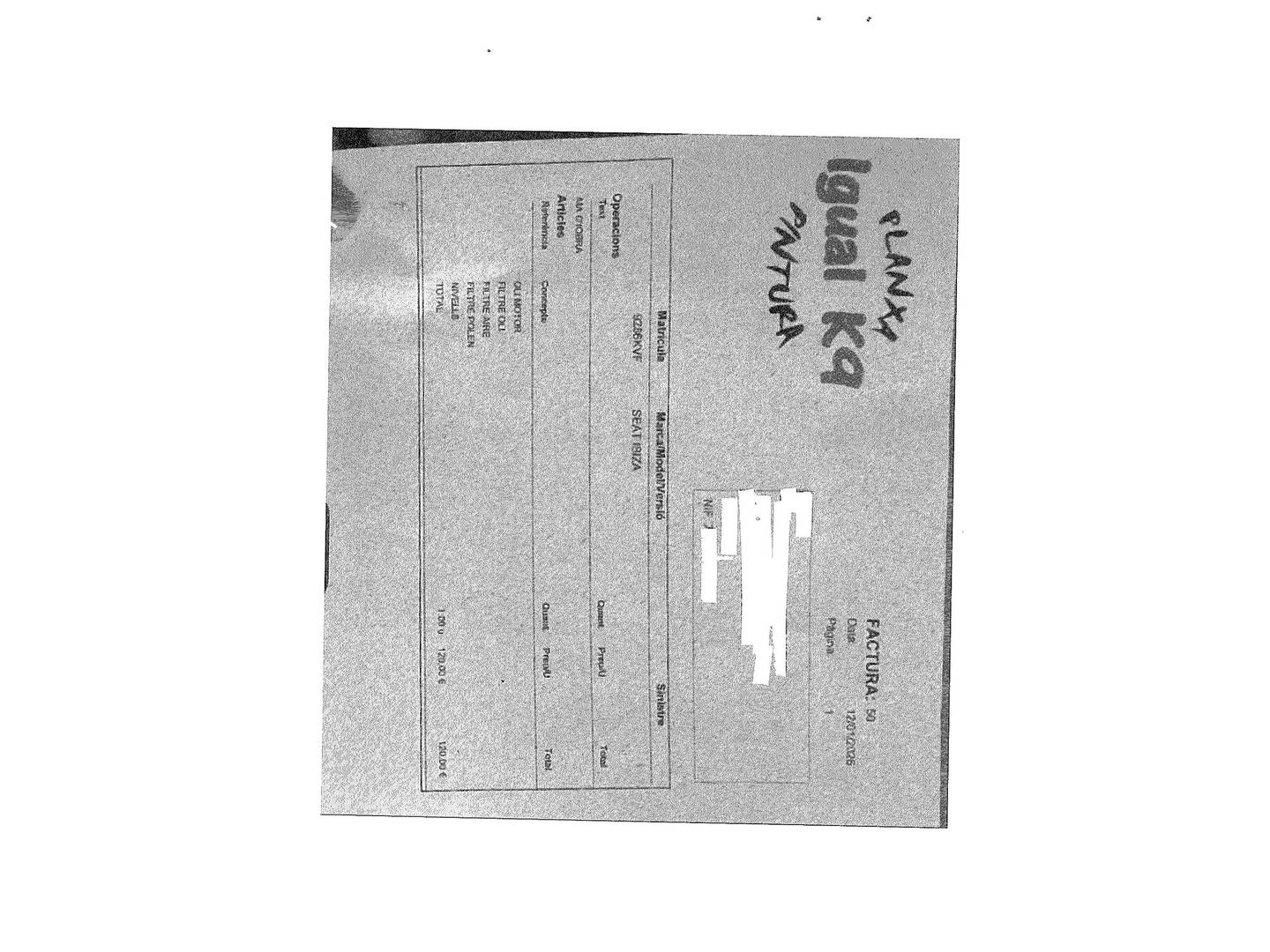 Foto del mantenimiento del Seat Ibiza SEAT Ibiza 1.0 EcoTSI Reference Plus (95 CV)