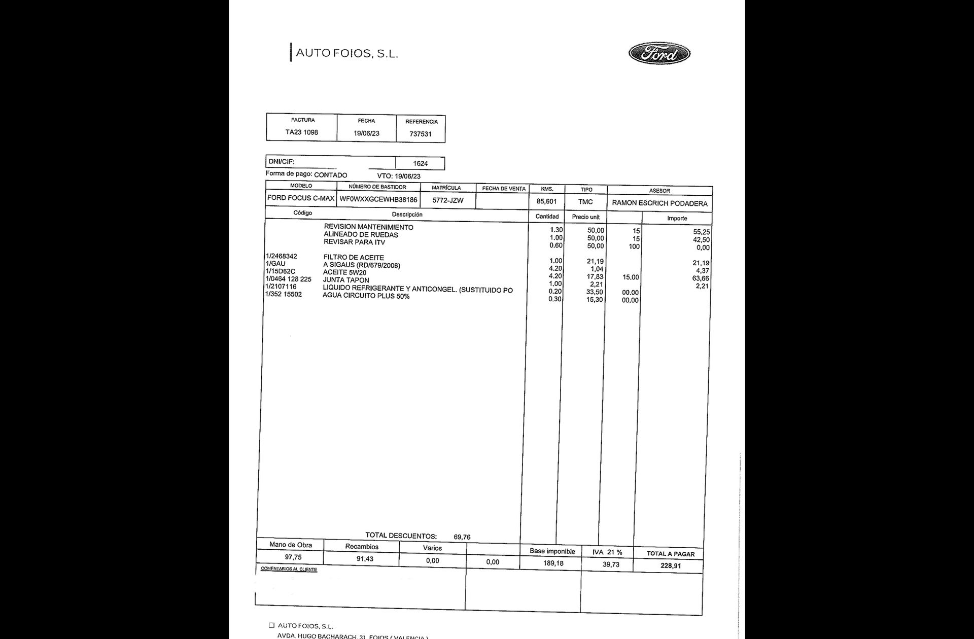 Ford Grand C-Max 1.0 EcoBoost Titanium - foto 19