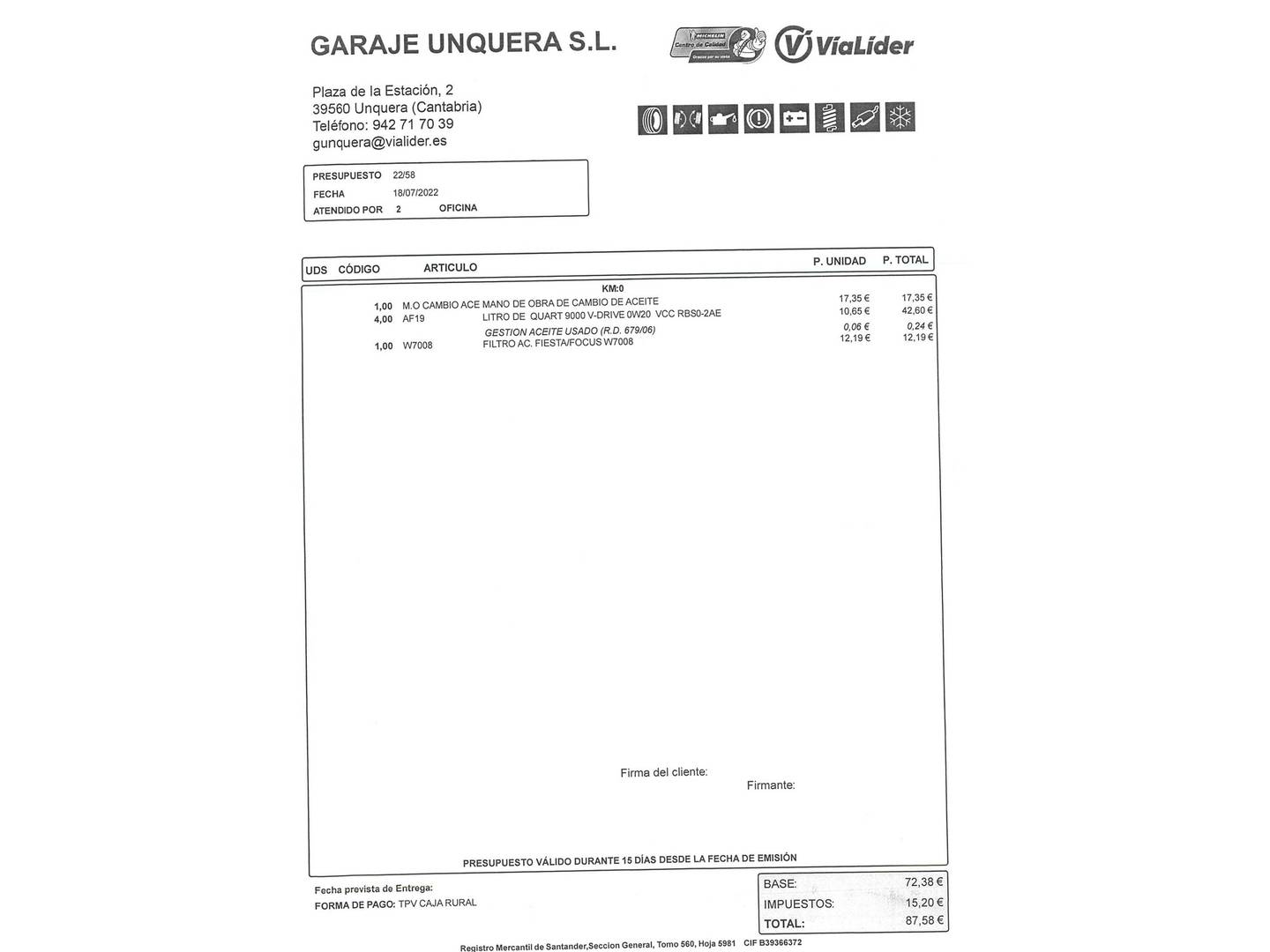 Foto del mantenimiento del Ford Kuga Ford Kuga 1.5 EcoBoost ST-Line Limited Edition 4x2 (150 CV)