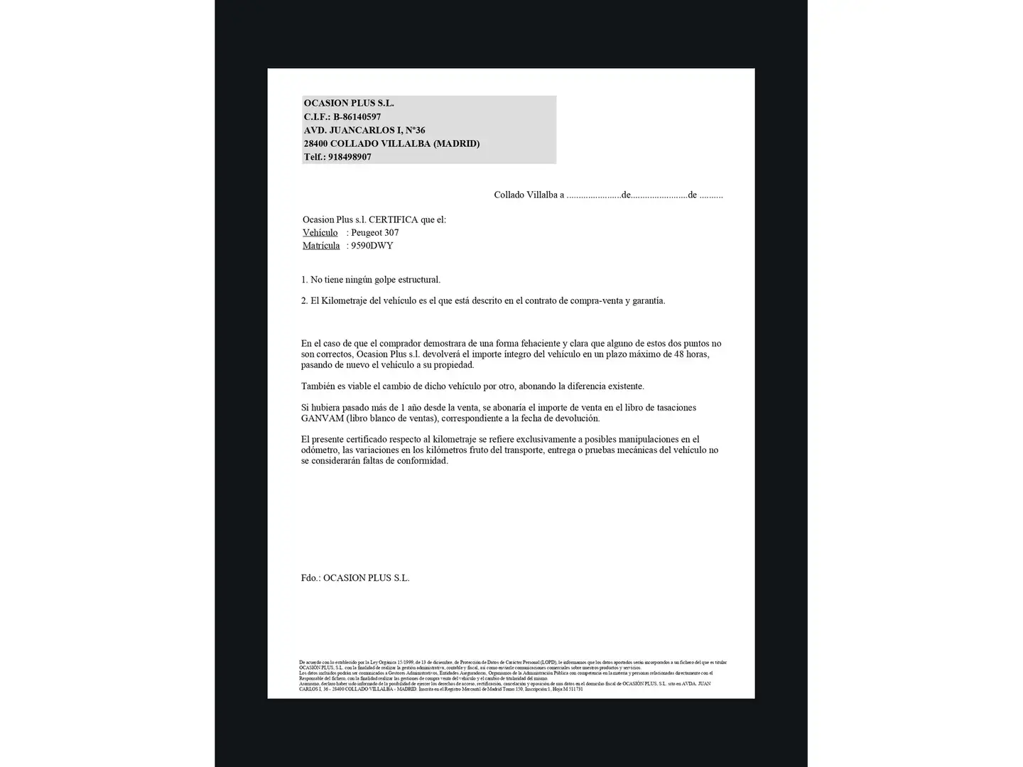 Certificado