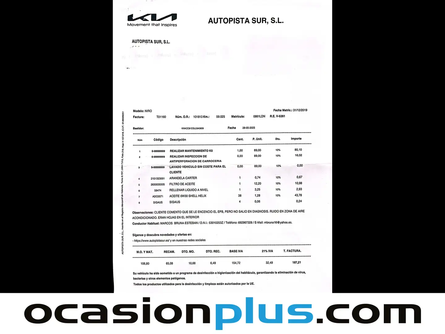 Foto KIA Niro Kia Niro 1.6 GDi HEV Híbrido Drive (141 CV)