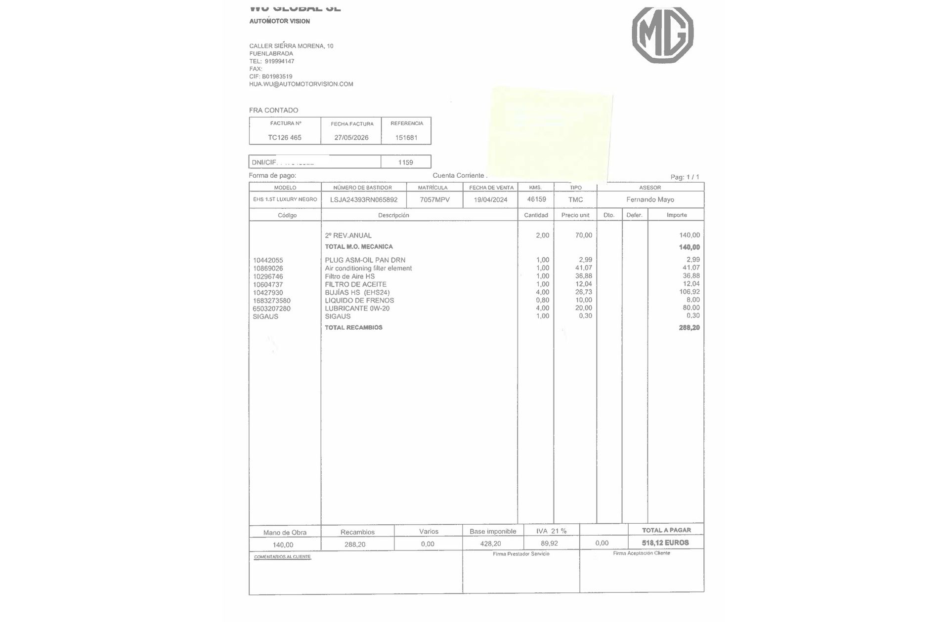 MG EHS 1.5 T-GDi PHEV Luxury - foto 26