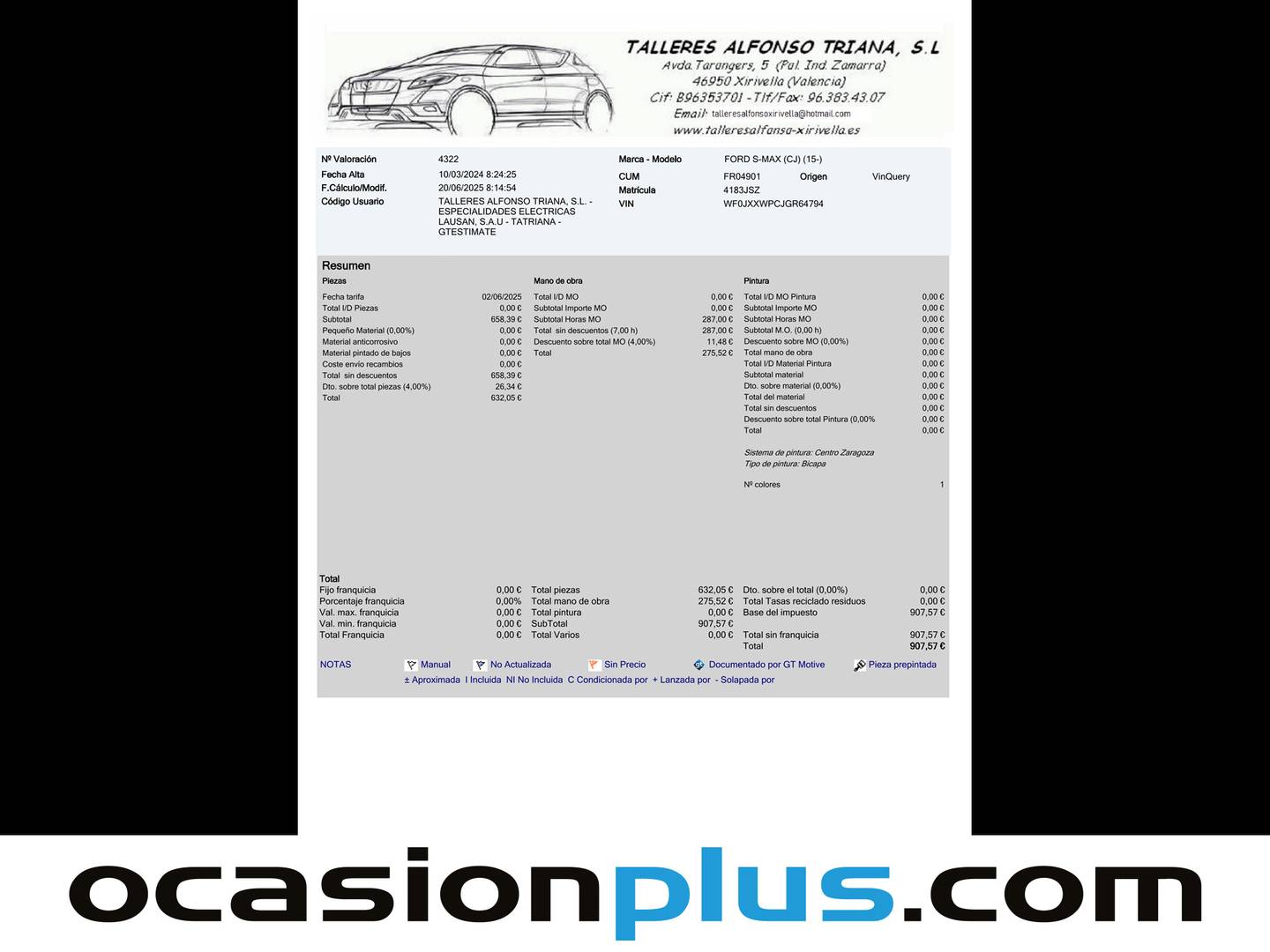 Foto del mantenimiento del Ford S-MAX Ford S-Max 2.0 TDCI Titanium PowerShift (150 CV) 7 PLAZAS