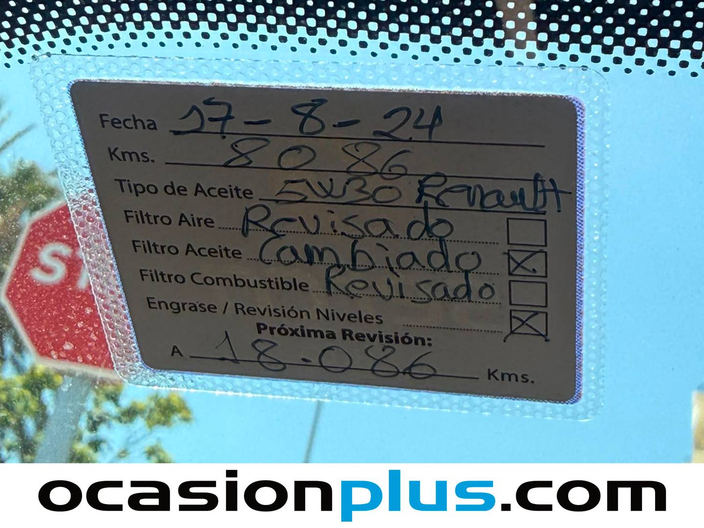 Foto del mantenimiento del Dacia Sandero Dacia Sandero Essential TCe (91 CV)