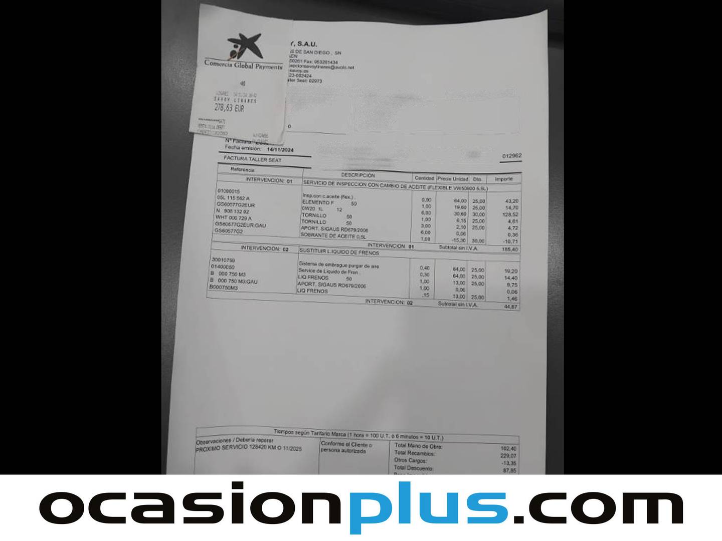 Foto del mantenimiento del Seat León SEAT León 2.0 TDI S&S Style Go (115 CV)