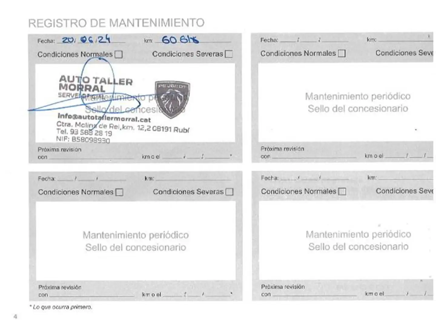 Mantenimiento