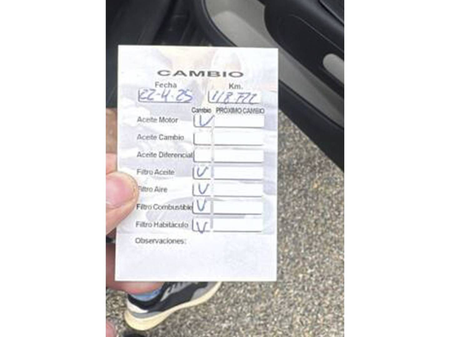 Foto del mantenimiento del Citroën C3 Citroën C3 BlueHDi 100 S&S Feel (99 CV)