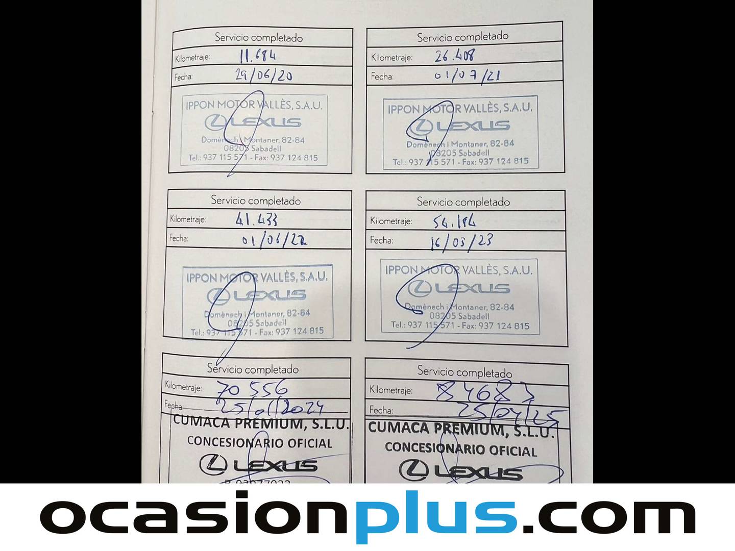 Foto del mantenimiento del Lexus UX Lexus UX 250h Business Navigation 2WD (184 CV)