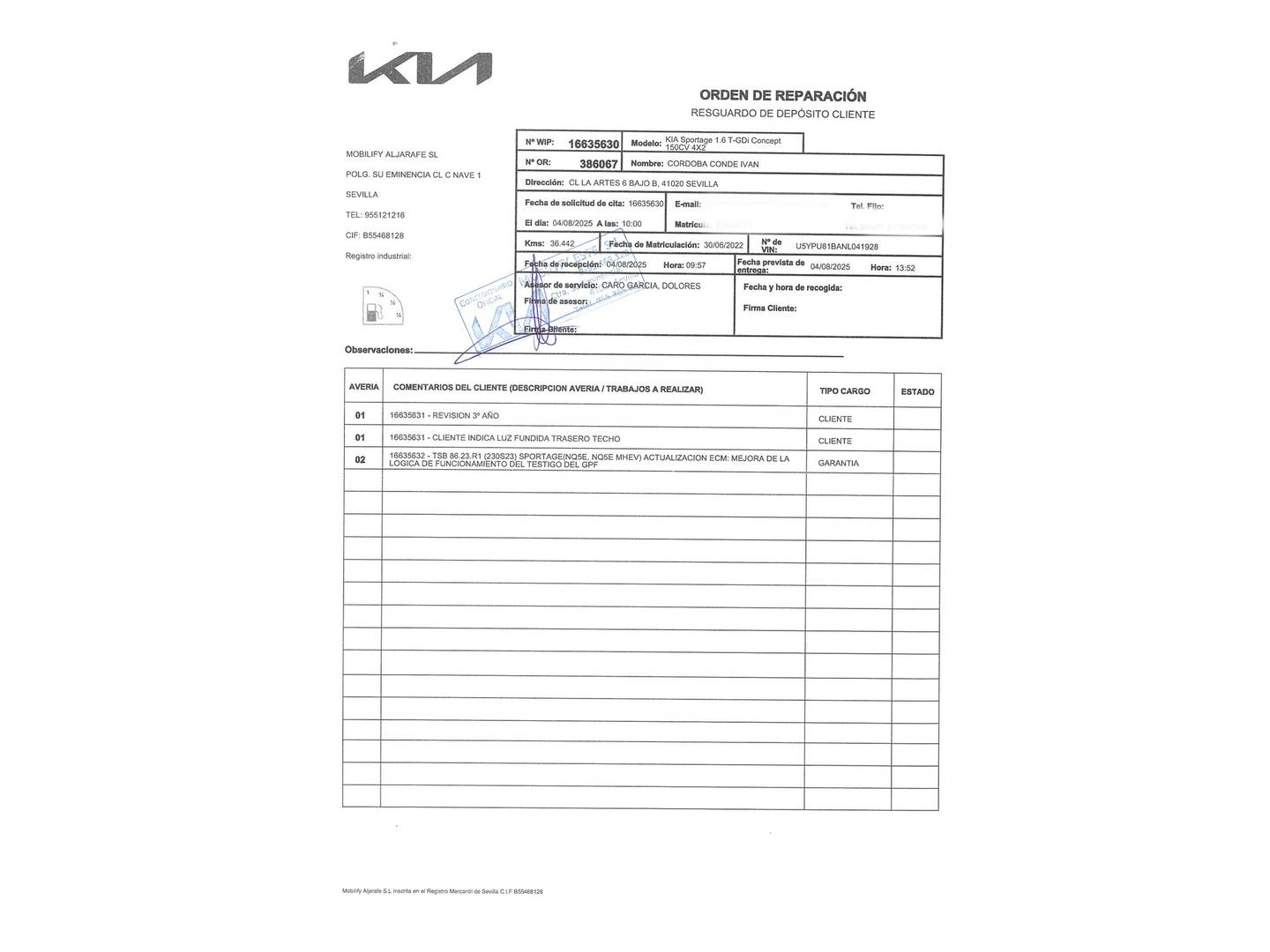 Foto KIA Sportage Kia Sportage 1.6 T-GDi Concept 4X2 (150 CV)