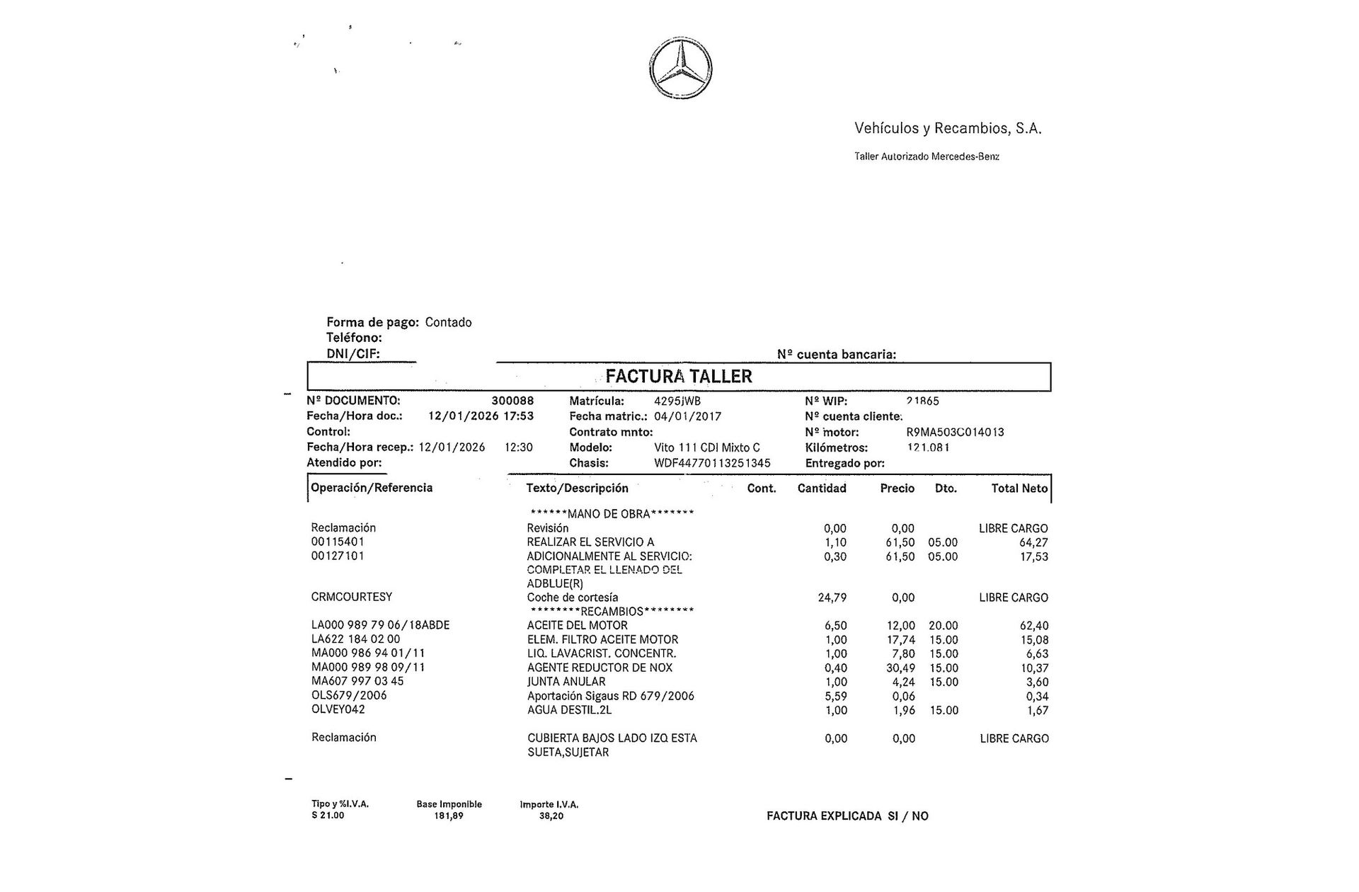 Mercedes-Benz Vito Mixto 111 CDI Larga - foto 14
