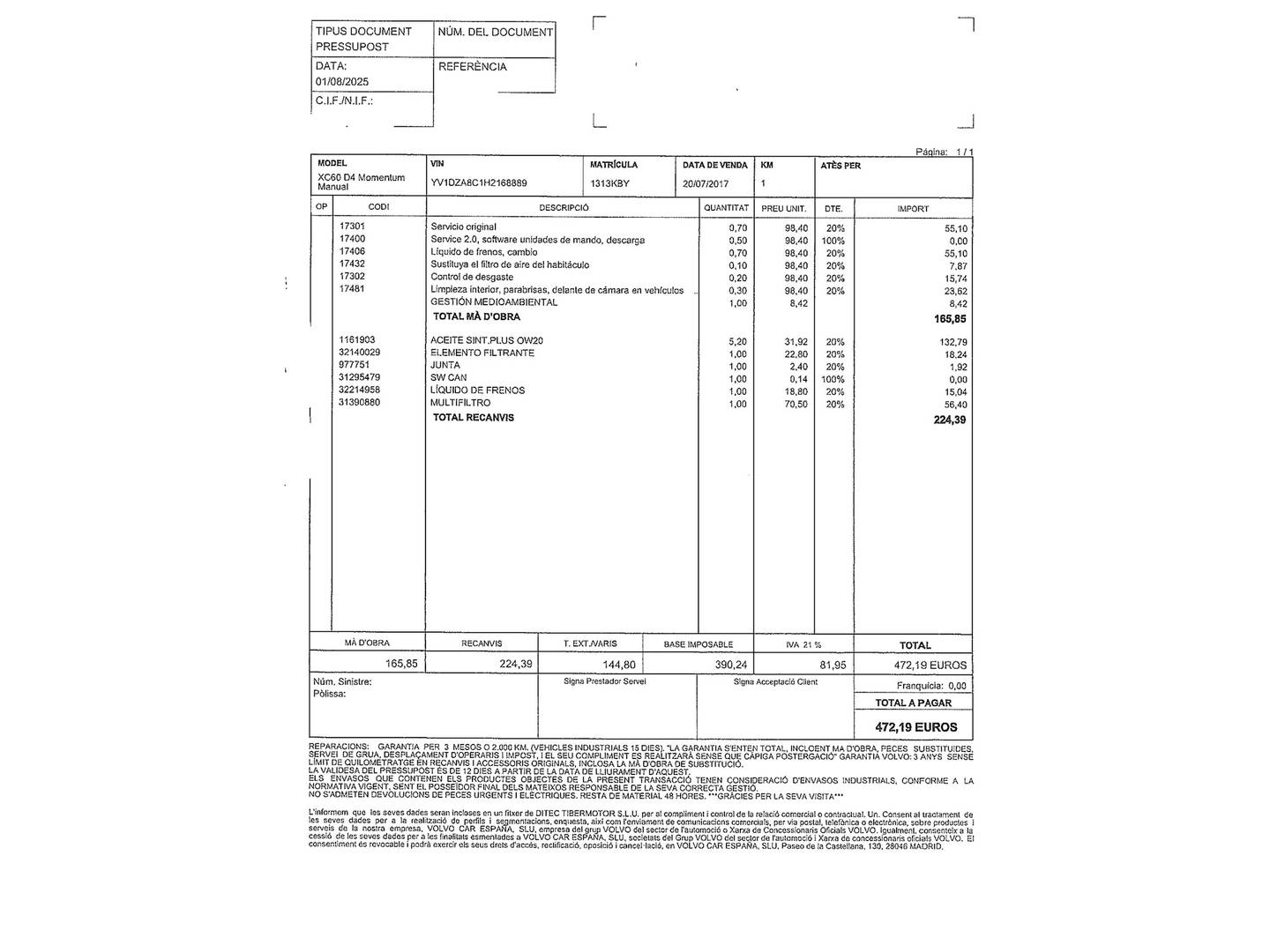 Foto Volvo XC60 Volvo XC60 D4 Momentum (190 CV)