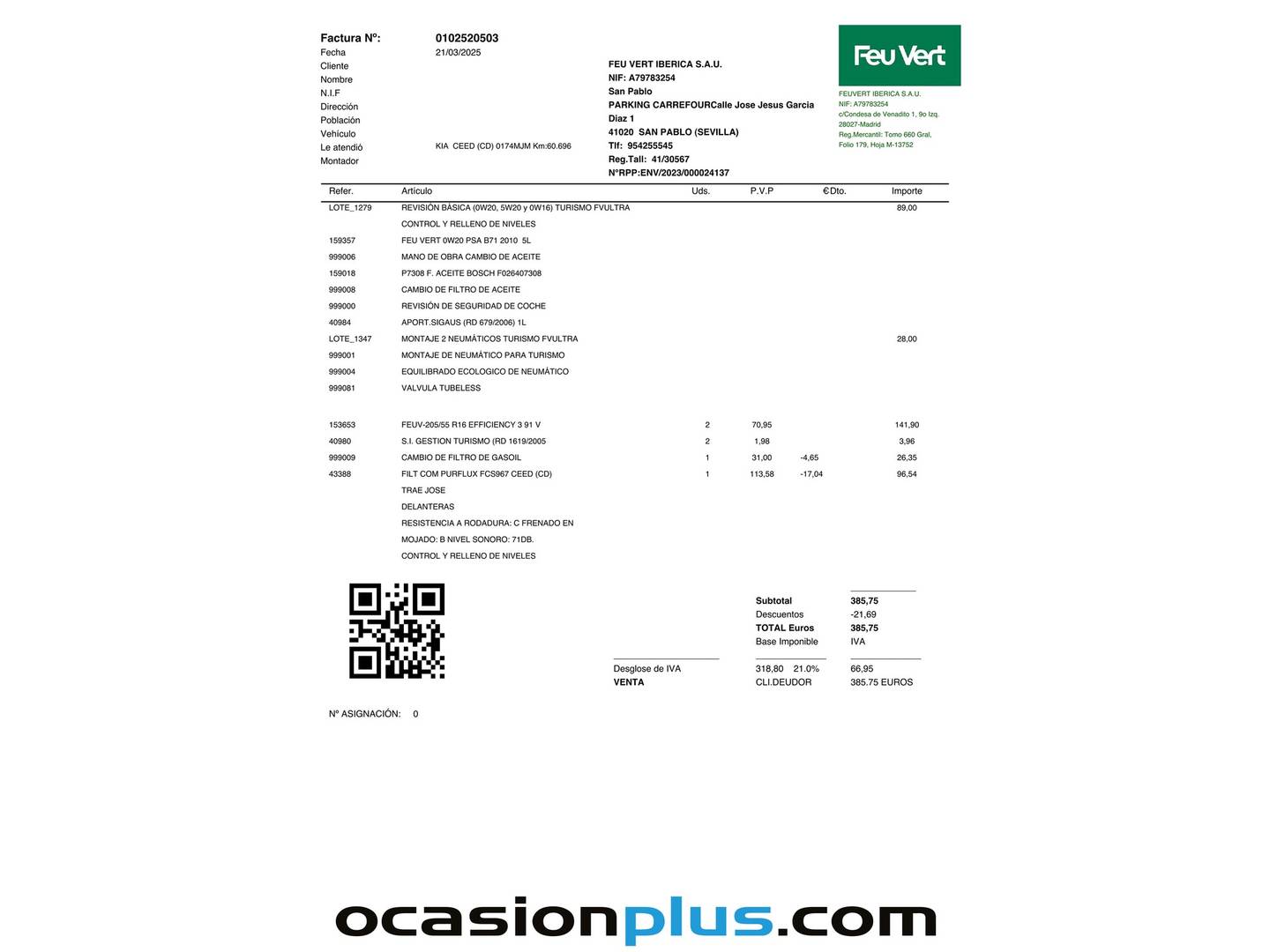 Foto del mantenimiento del KIA Ceed KIA Ceed 1.6 MHEV iMT Drive (136 CV)