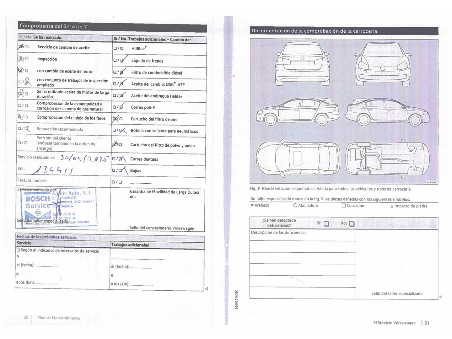 Foto del mantenimiento del Volkswagen Passat Volkswagen Passat Variant Advance 1.4 TSI ACT BMT (150 CV)