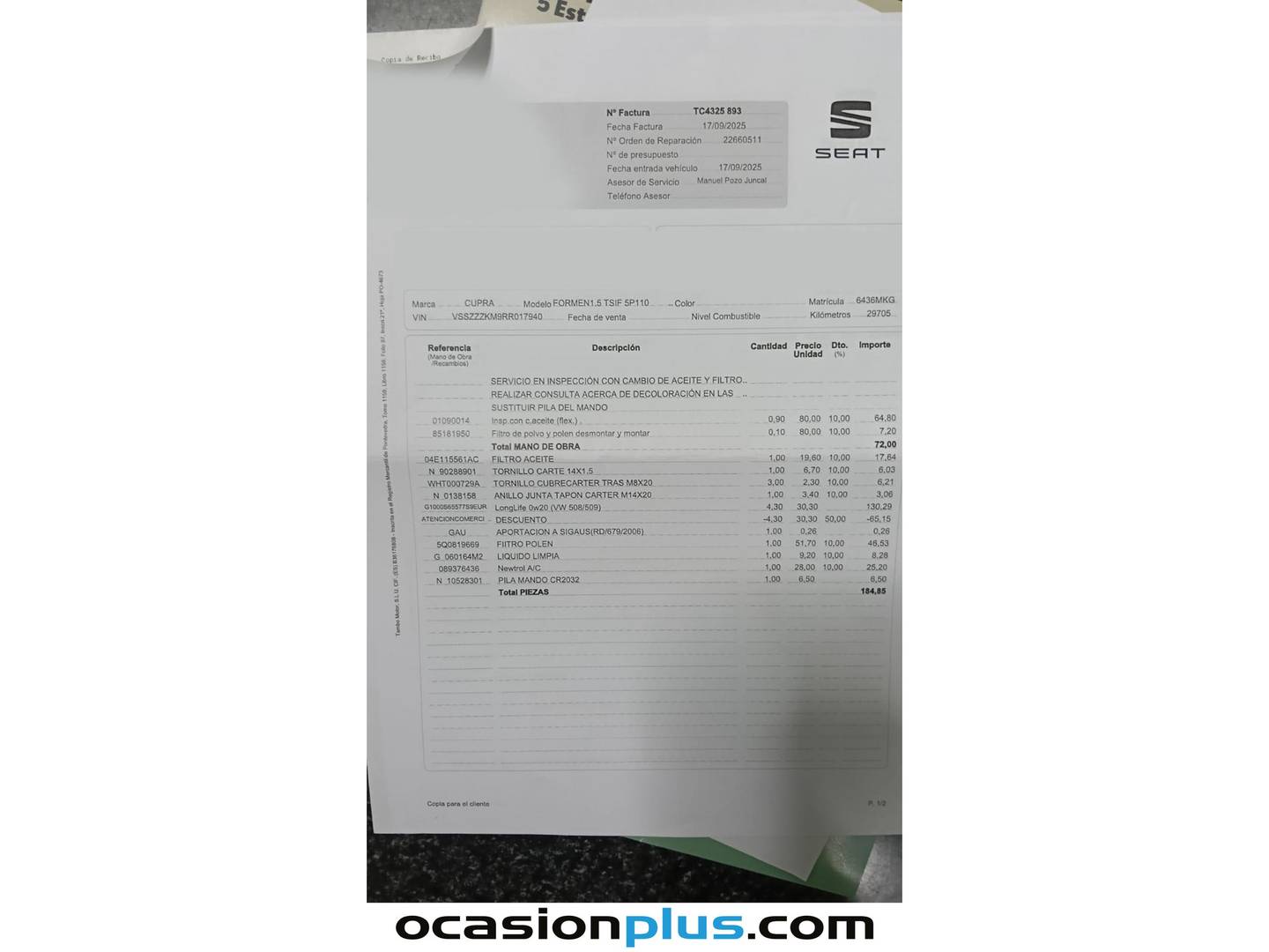 Foto Cupra Formentor CUPRA Formentor 1.5 TSI (150 CV)