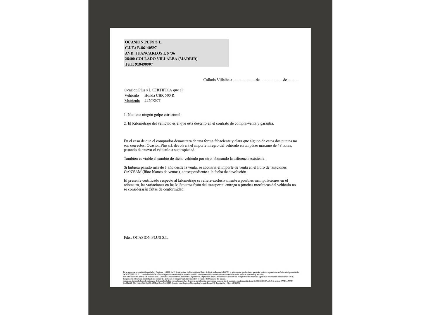 Foto Honda CBR500R Honda CBR500R (46CV)