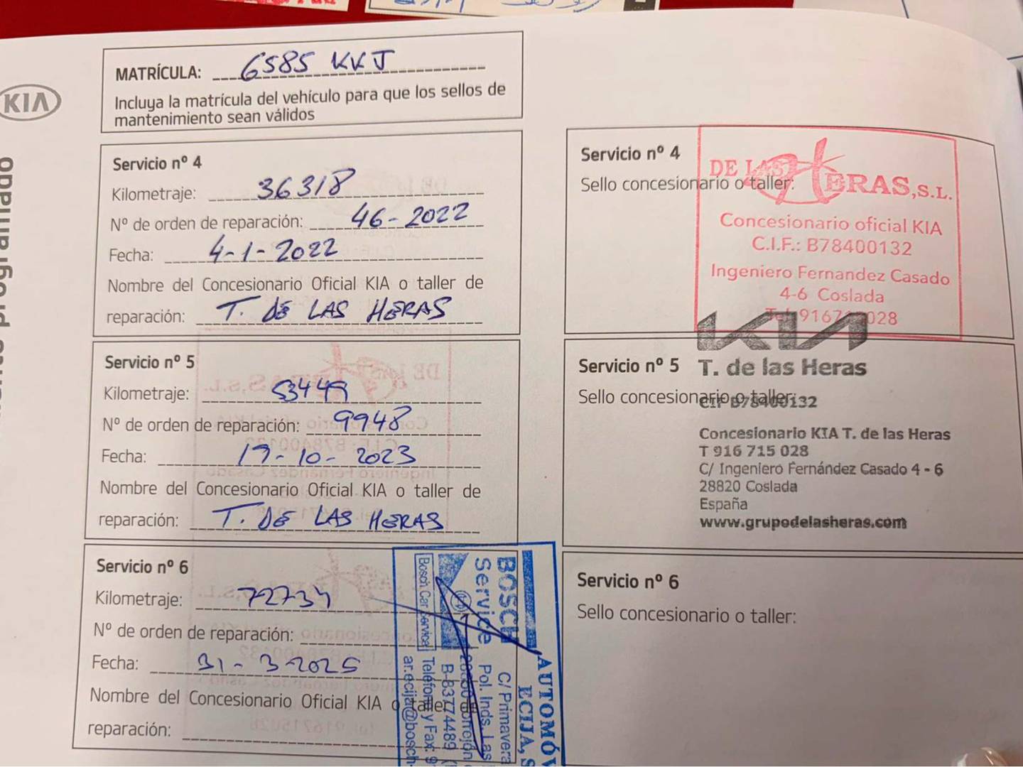 Foto del mantenimiento del KIA Stonic KIA Stonic 1.0 T-GDi Eco-Dynamic Concept (120 CV)