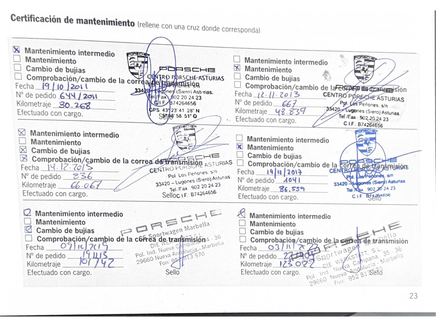 Foto del mantenimiento del Porsche 911 Porsche 911 Carrera 4S Coupe (385 CV)