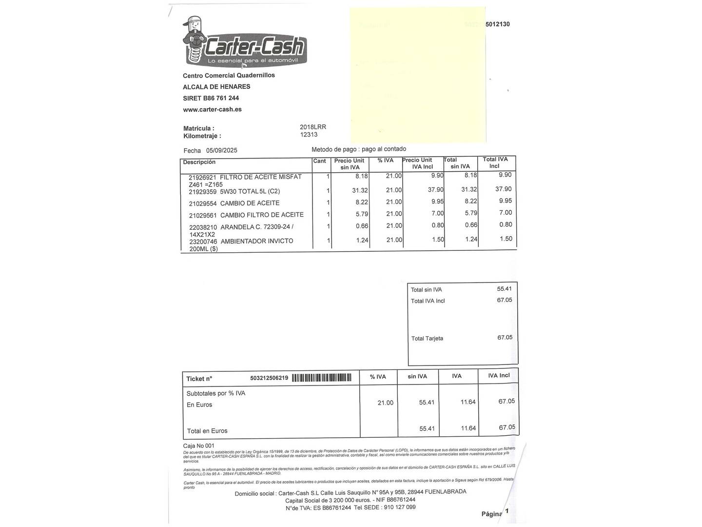 Foto del mantenimiento del KIA Stonic Kia Stonic 1.2 DPi Concept (84 CV)
