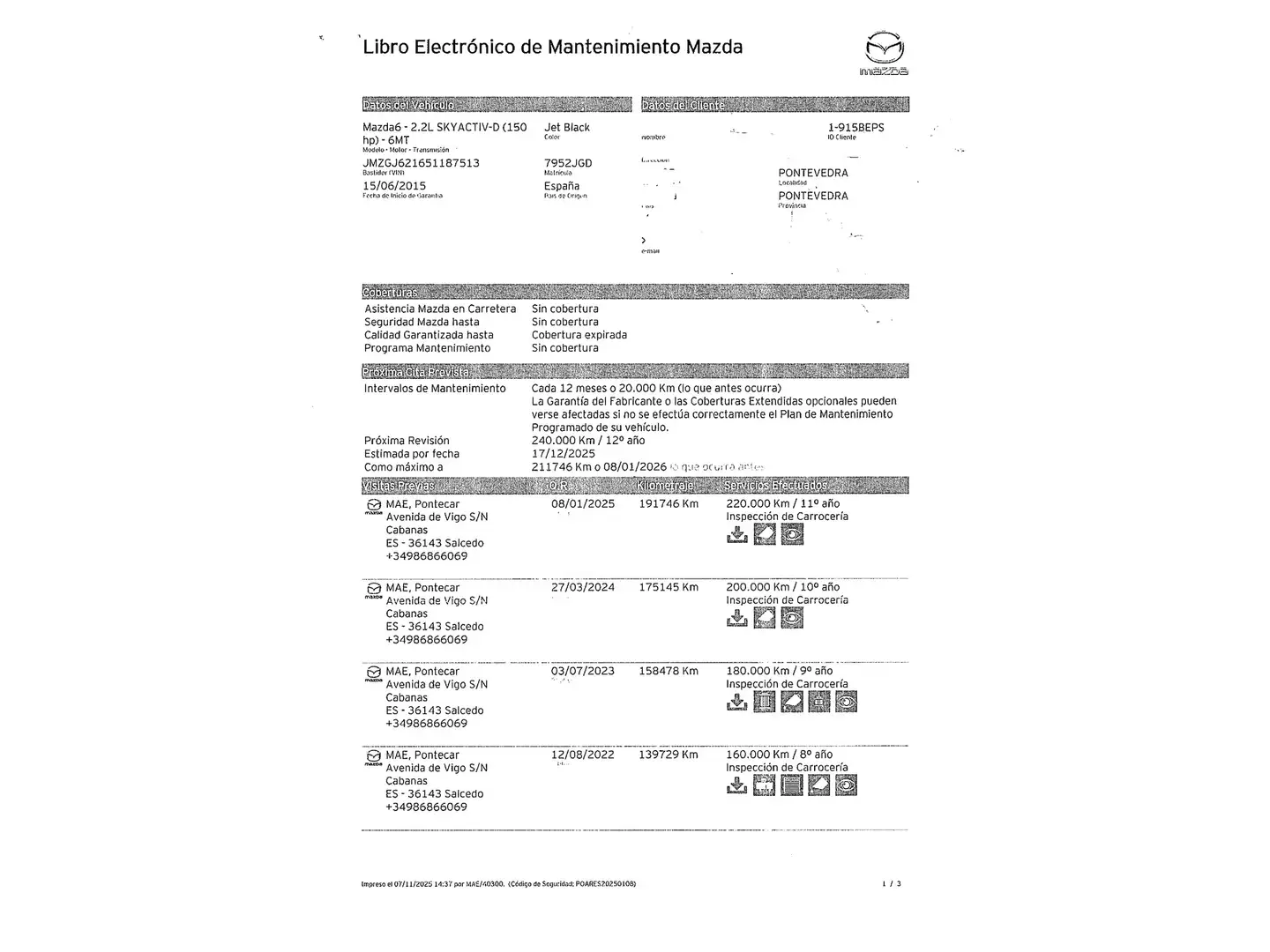 Foto Mazda Mazda6 Mazda Mazda 6 2.2 DE Style + Pack Safety (150 CV)