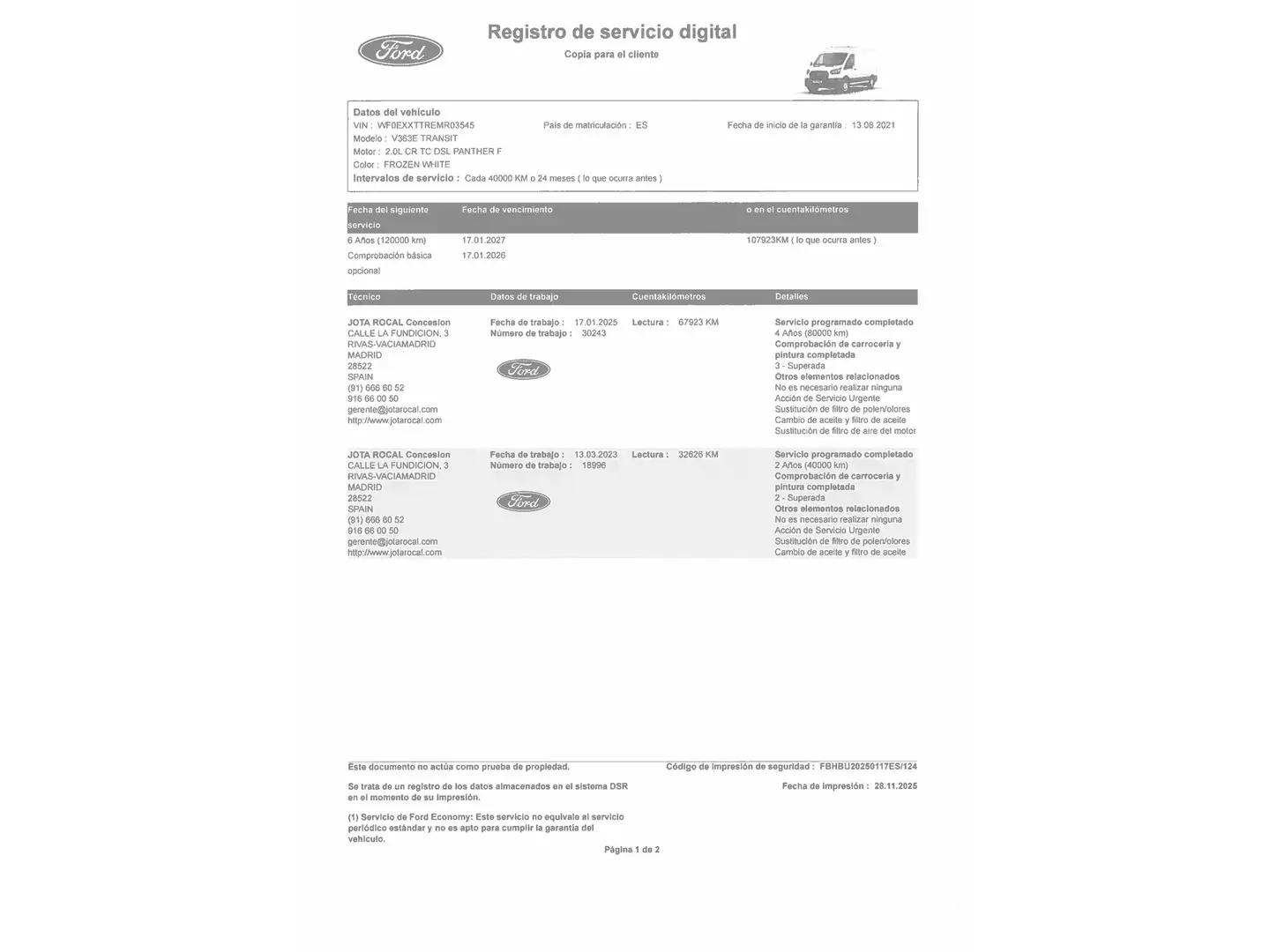 Foto Ford Transit Ford Transit 350 MHEV L3H2 Trend FWD (130 CV)