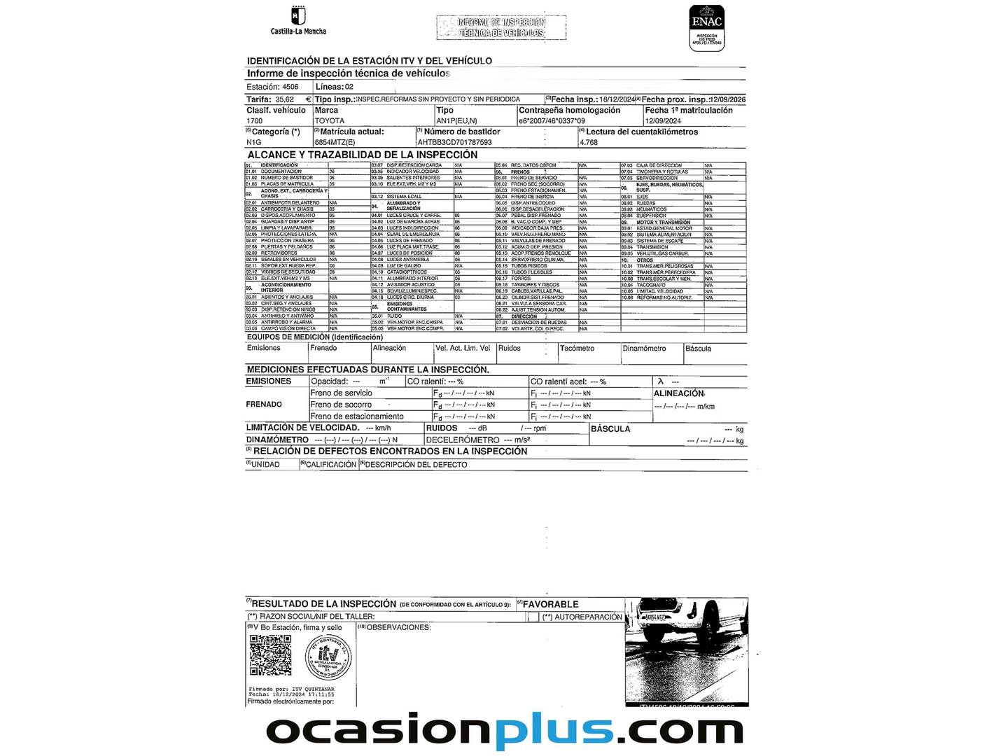 Foto del mantenimiento del Toyota Hilux Toyota Hilux 2.4 D-4D Doble Cabina GX (150 CV)