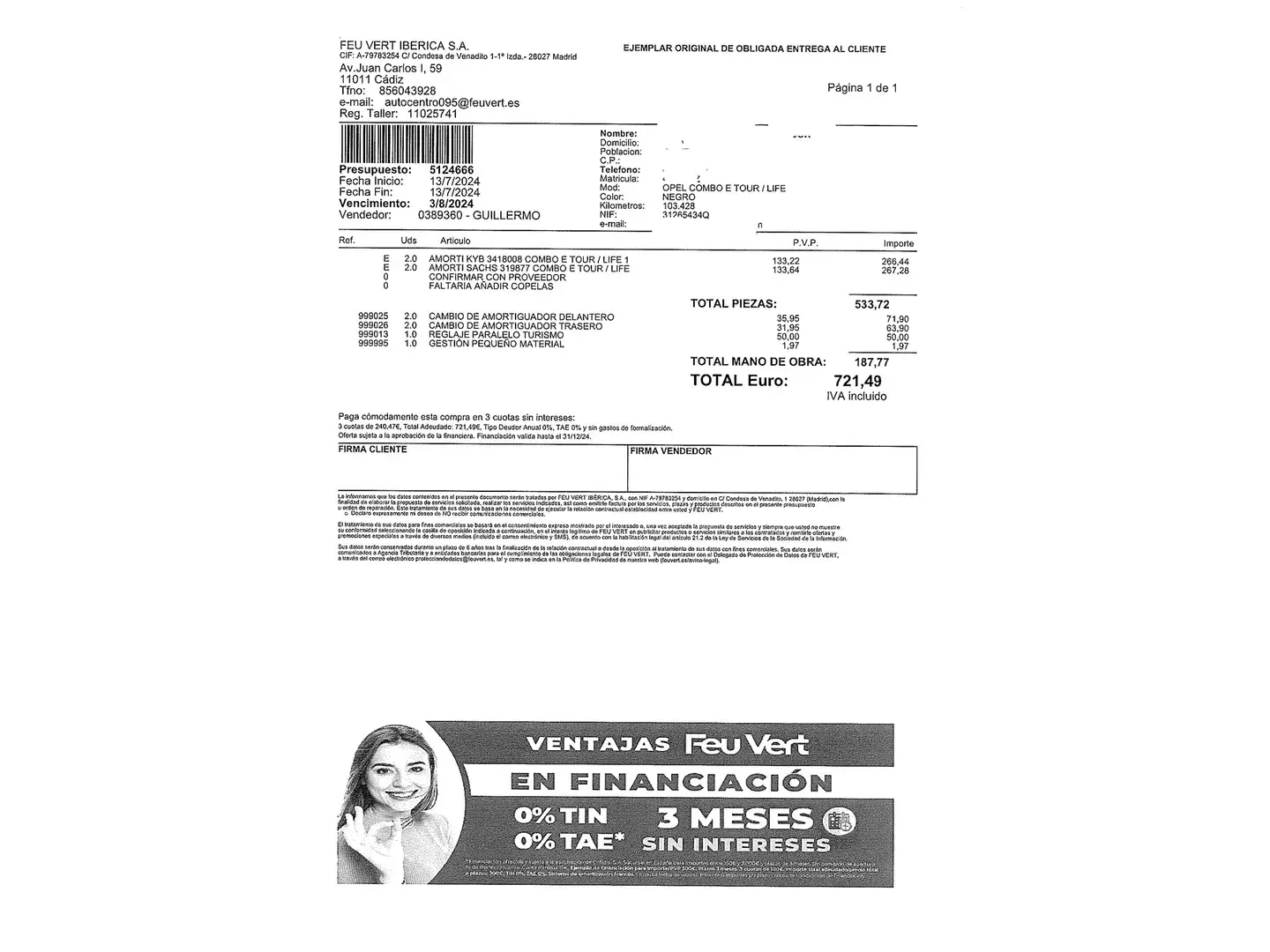 Foto Opel Combo Life Opel Combo Life 1.5 TD S&S Selective L (102 CV)