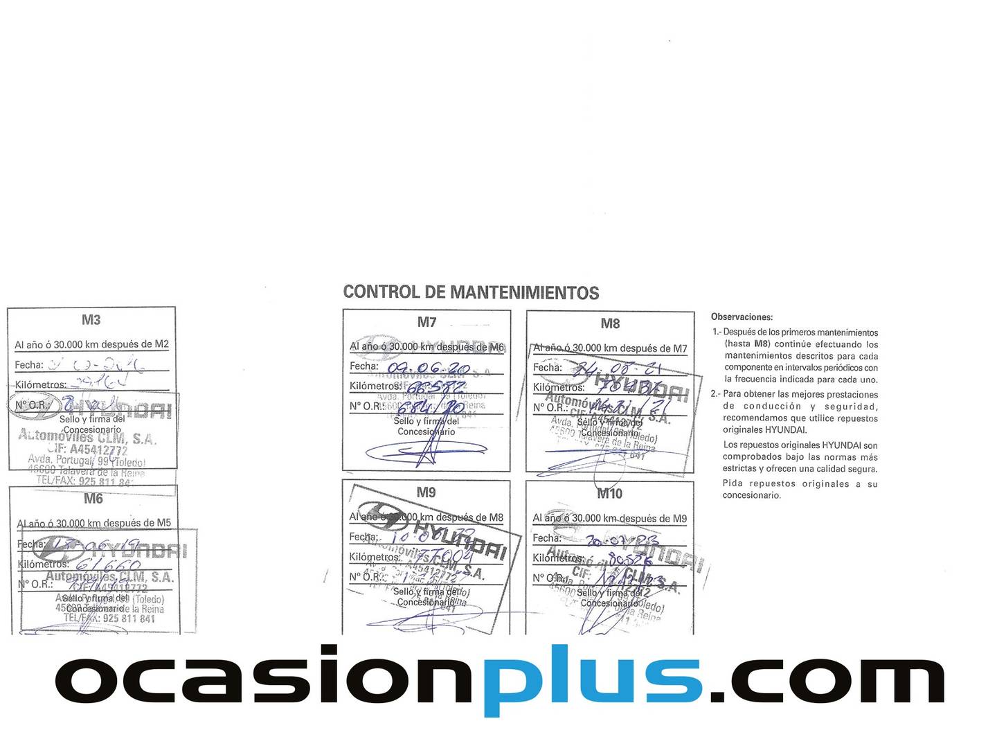 Foto del mantenimiento del Hyundai ix35 Hyundai ix35 1.7 CRDI GLS Comfort Sky 4x2 (116 CV)