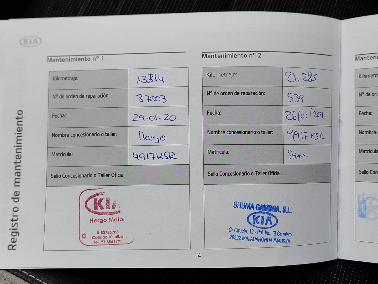 Foto del mantenimiento del KIA Stonic KIA Stonic 1.0 T-GDi Tech DCT (120 CV)