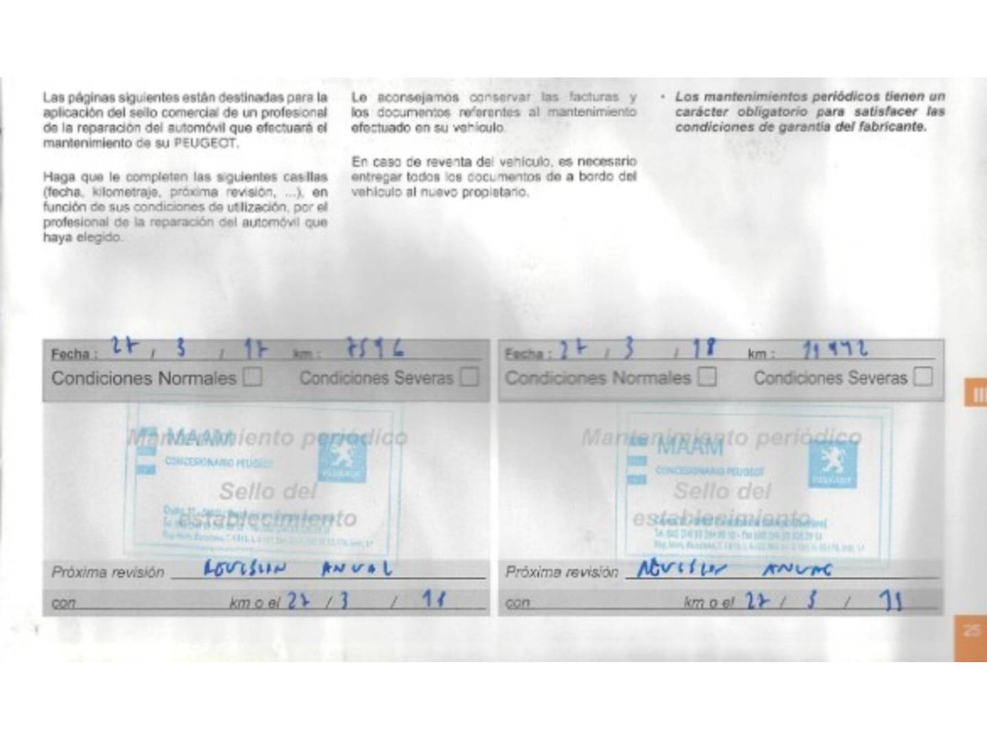 Foto del mantenimiento del Peugeot 3008 Peugeot 3008 1.6 BlueHDI FAP Style (120 CV)