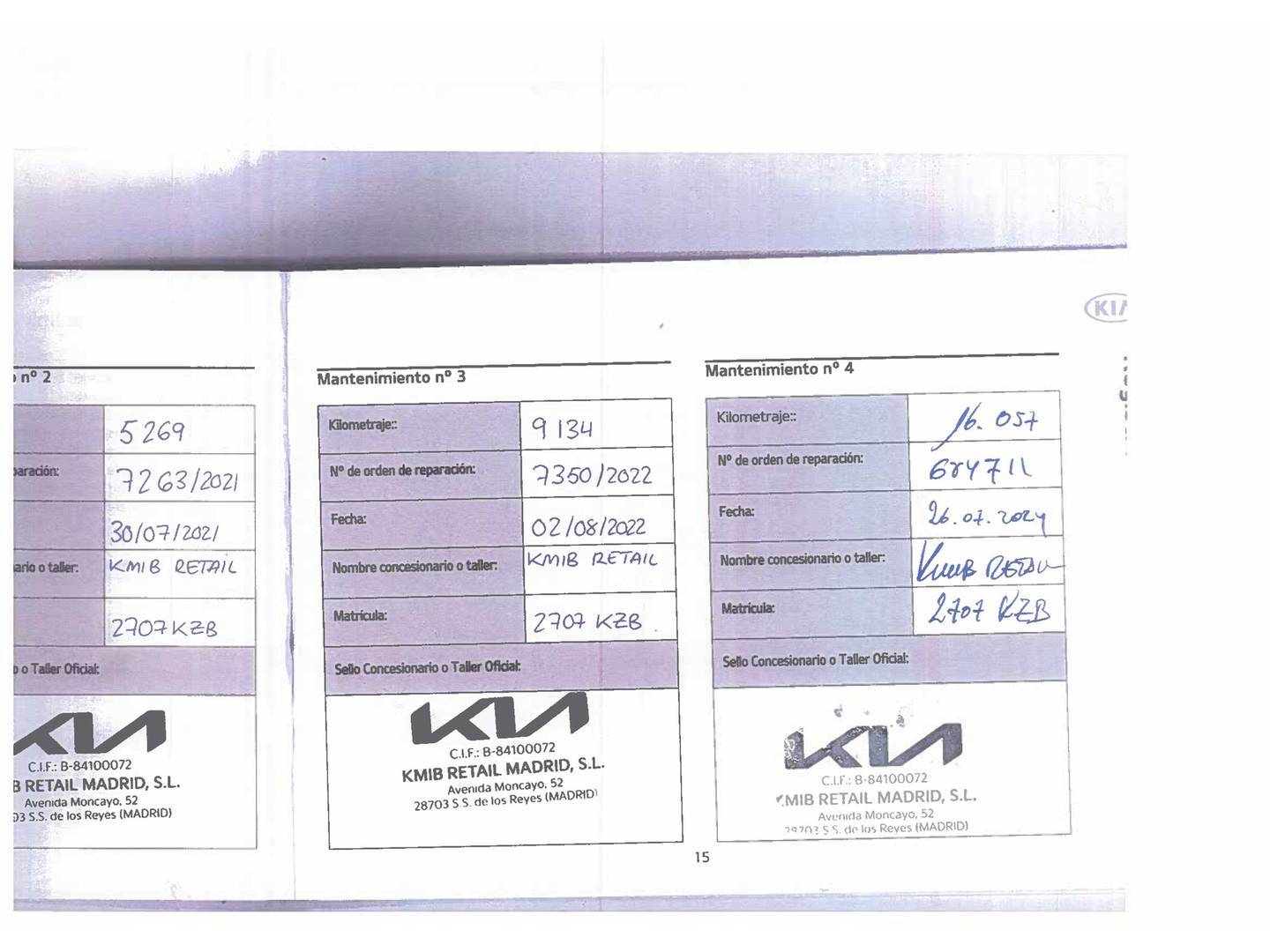 Foto del mantenimiento del KIA Stonic KIA Stonic 1.0 T-GDi Drive (120 CV)