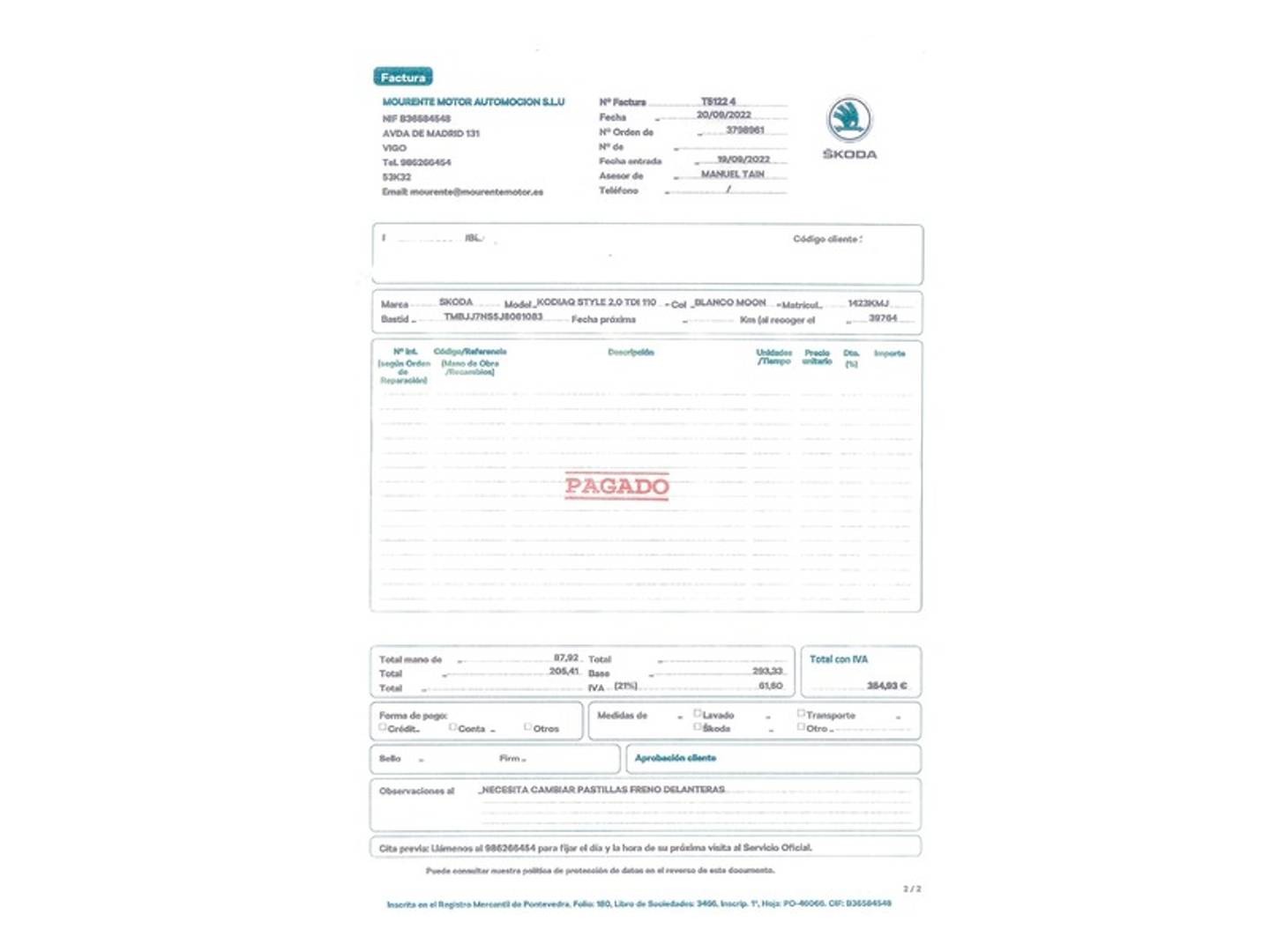 Foto Skoda Kodiaq Skoda Kodiaq 2.0 TDI Style 4x2 DSG (150 CV) 7 Plazas