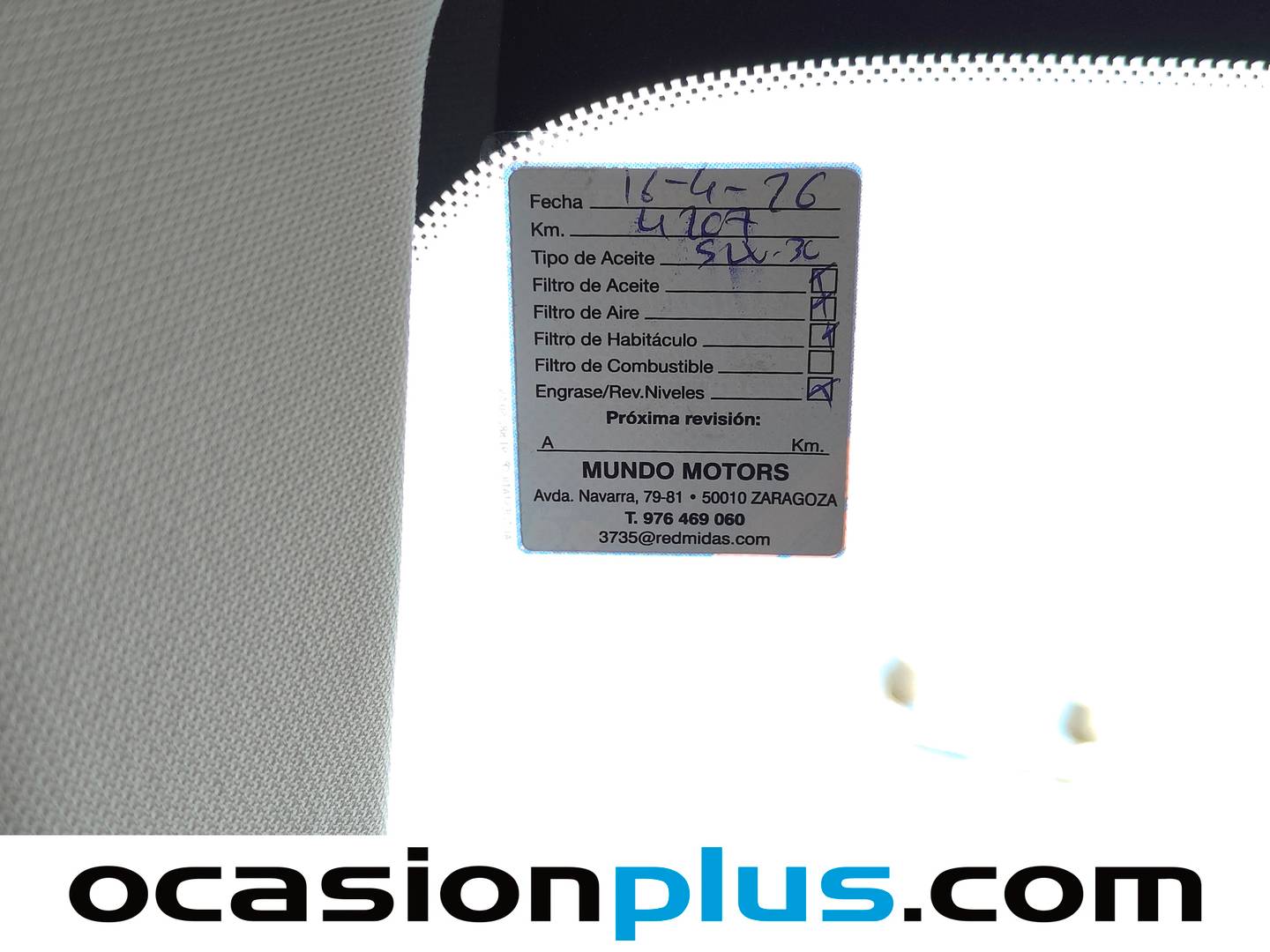 Foto del mantenimiento del Opel Grandland X Opel Grandland X 1.2 Turbo Ultimate (130 CV)