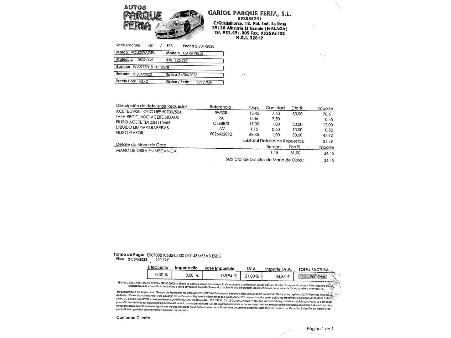 Foto Volkswagen Caravelle Volkswagen Caravelle Trendline Batalla Corta 2.0 TDI BMT (102 CV) 9 Plazas