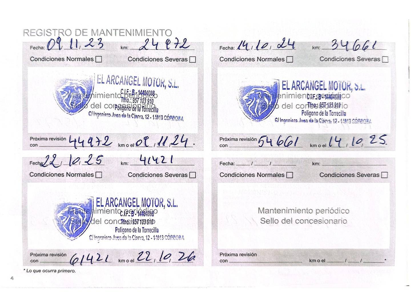 Foto del mantenimiento del Peugeot 308 Peugeot 308 PureTech 110 S&S Active Pack (110 CV)