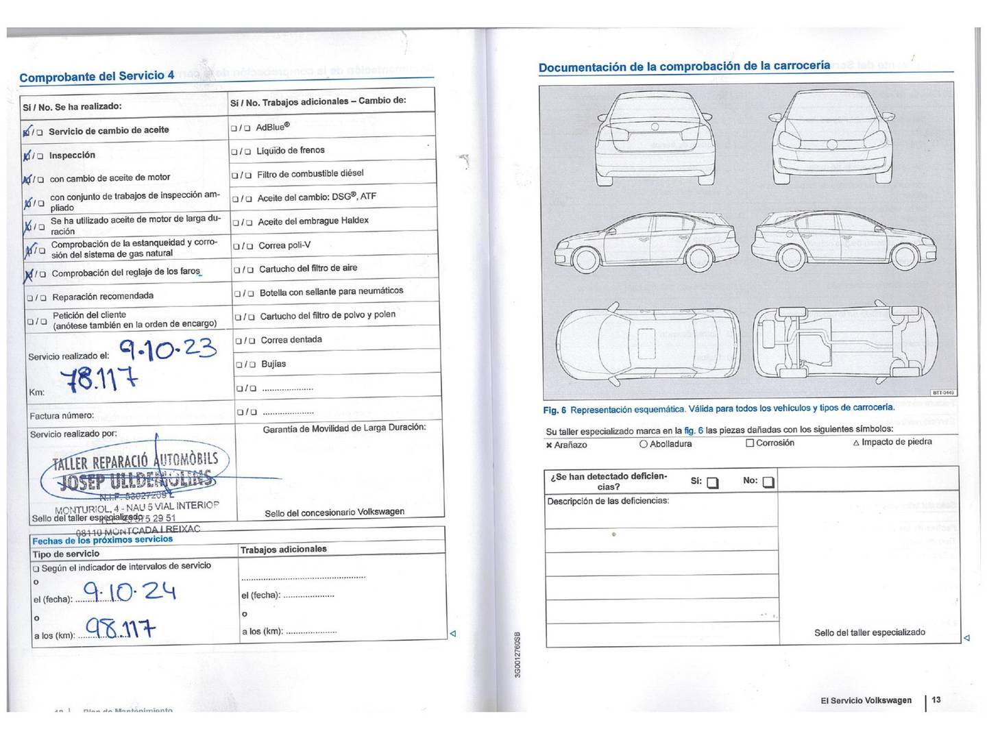Foto del mantenimiento del Volkswagen Tiguan Volkswagen Tiguan T1 2.0 TDI BMT 4x2 (110 CV)
