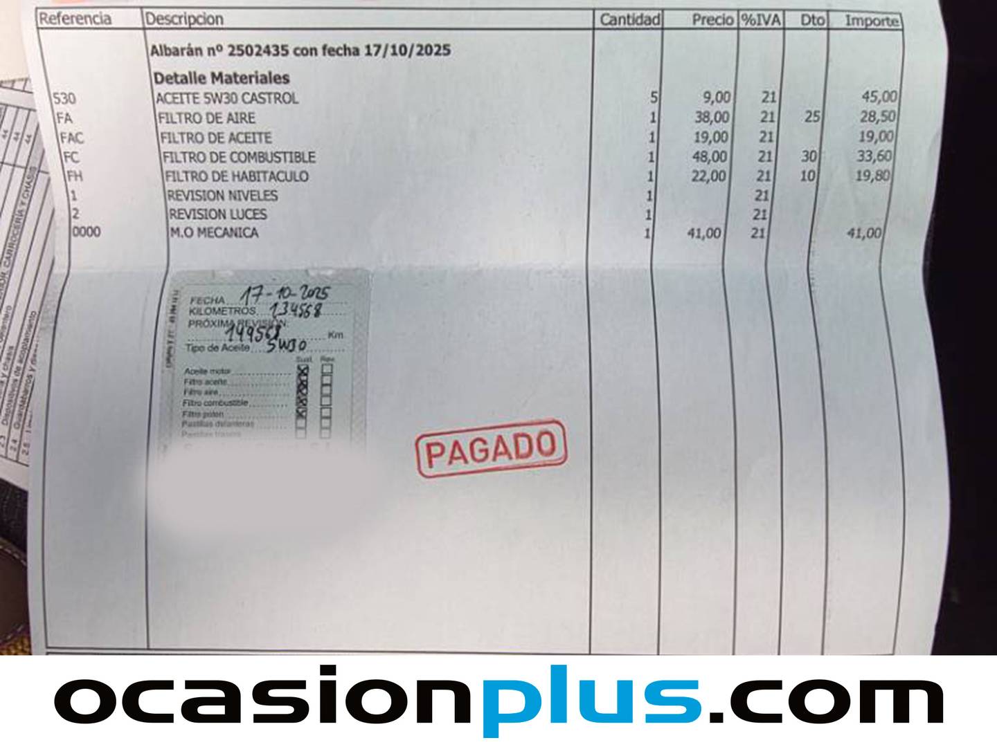 Foto del mantenimiento del Opel Insignia Opel Insignia 2.0 CDTI ecoFlex S&S Selective (140 CV)