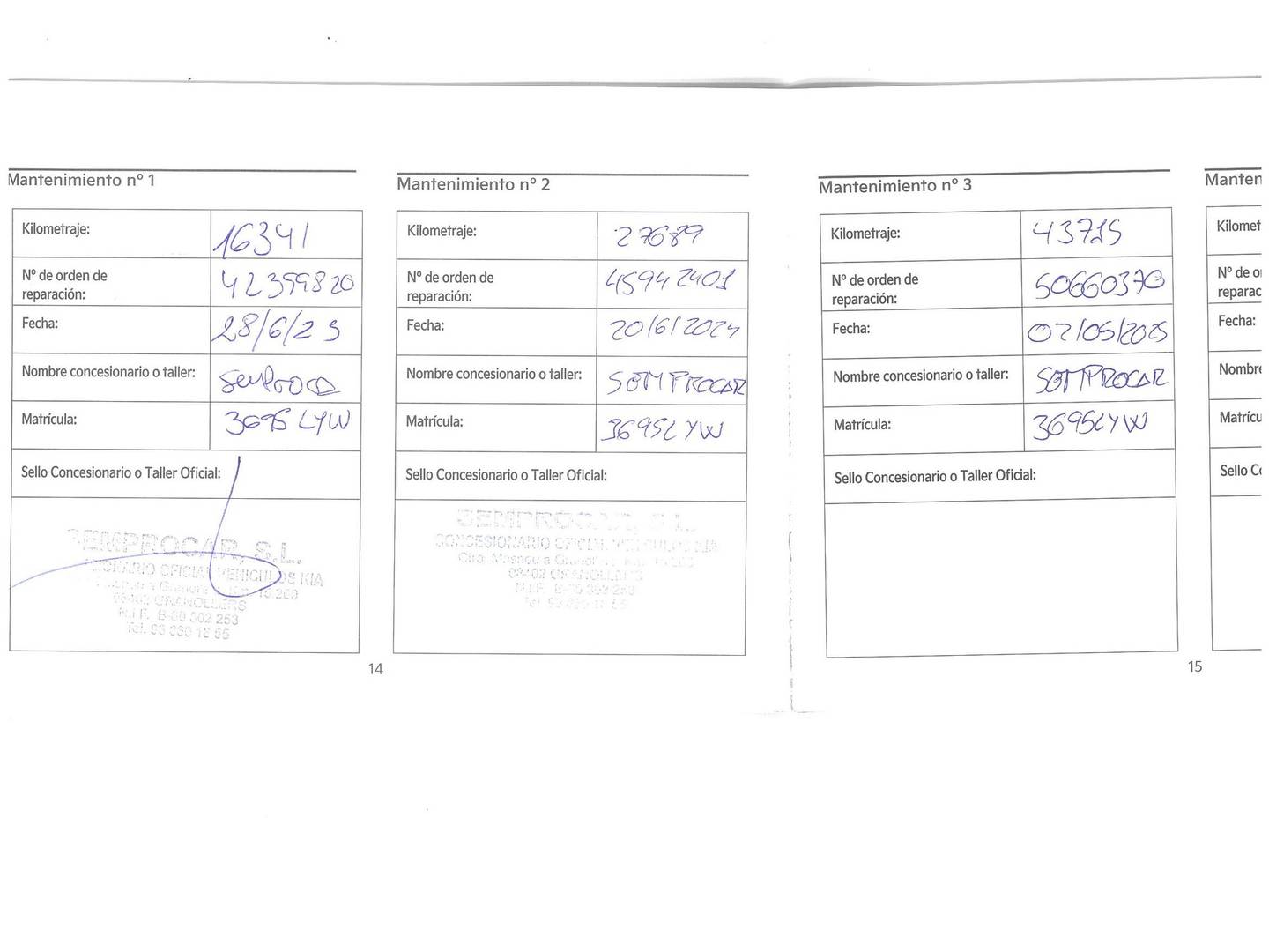 Foto del mantenimiento del KIA Sportage KIA Sportage 1.6 T-GDi Drive 4x2 (150 CV)