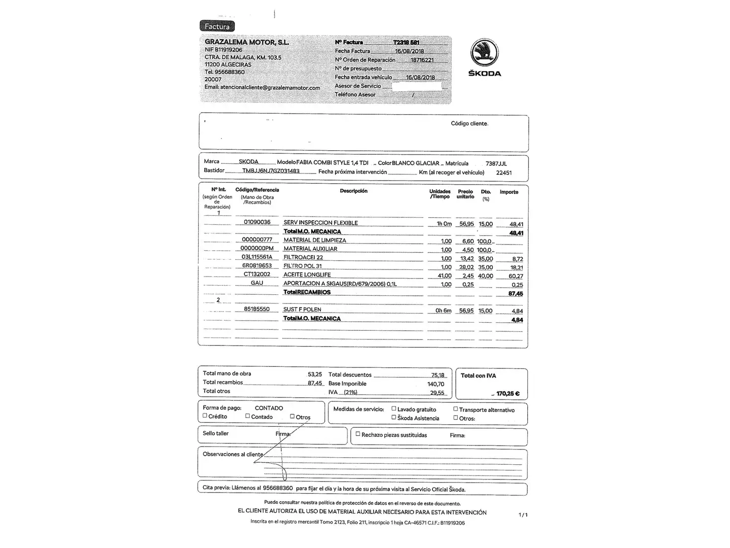 Foto Skoda Fabia Skoda Fabia Combi 1.4 TDI Style (90 CV)