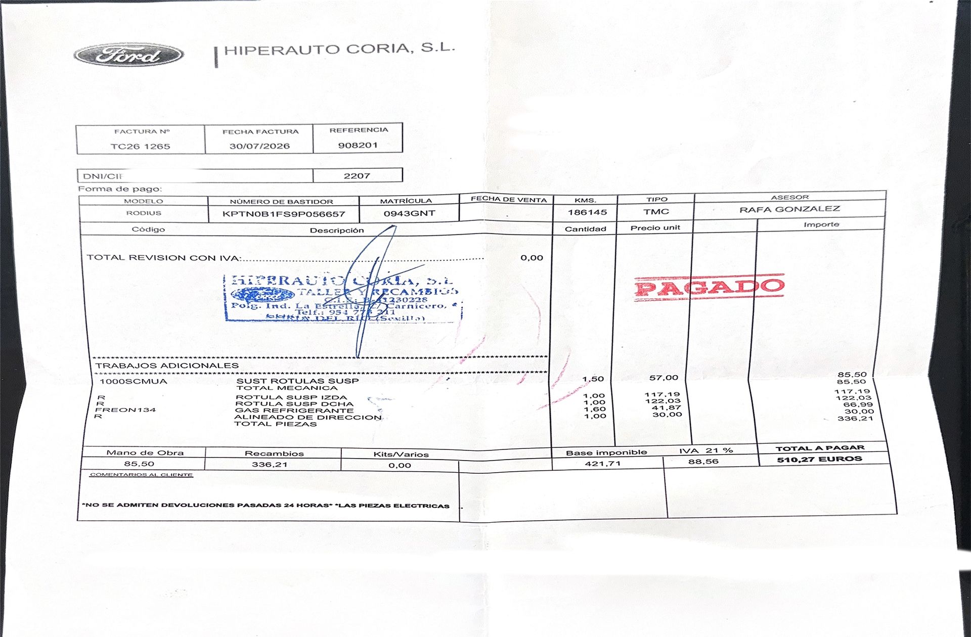 SsangYong Rodius 270 Xdi Limited 7 plazas - foto 16