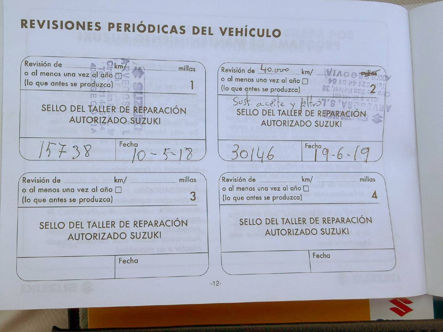 Foto del mantenimiento del Suzuki Vitara Suzuki Vitara 1.6 DDiS GLE 4WD (120 CV)