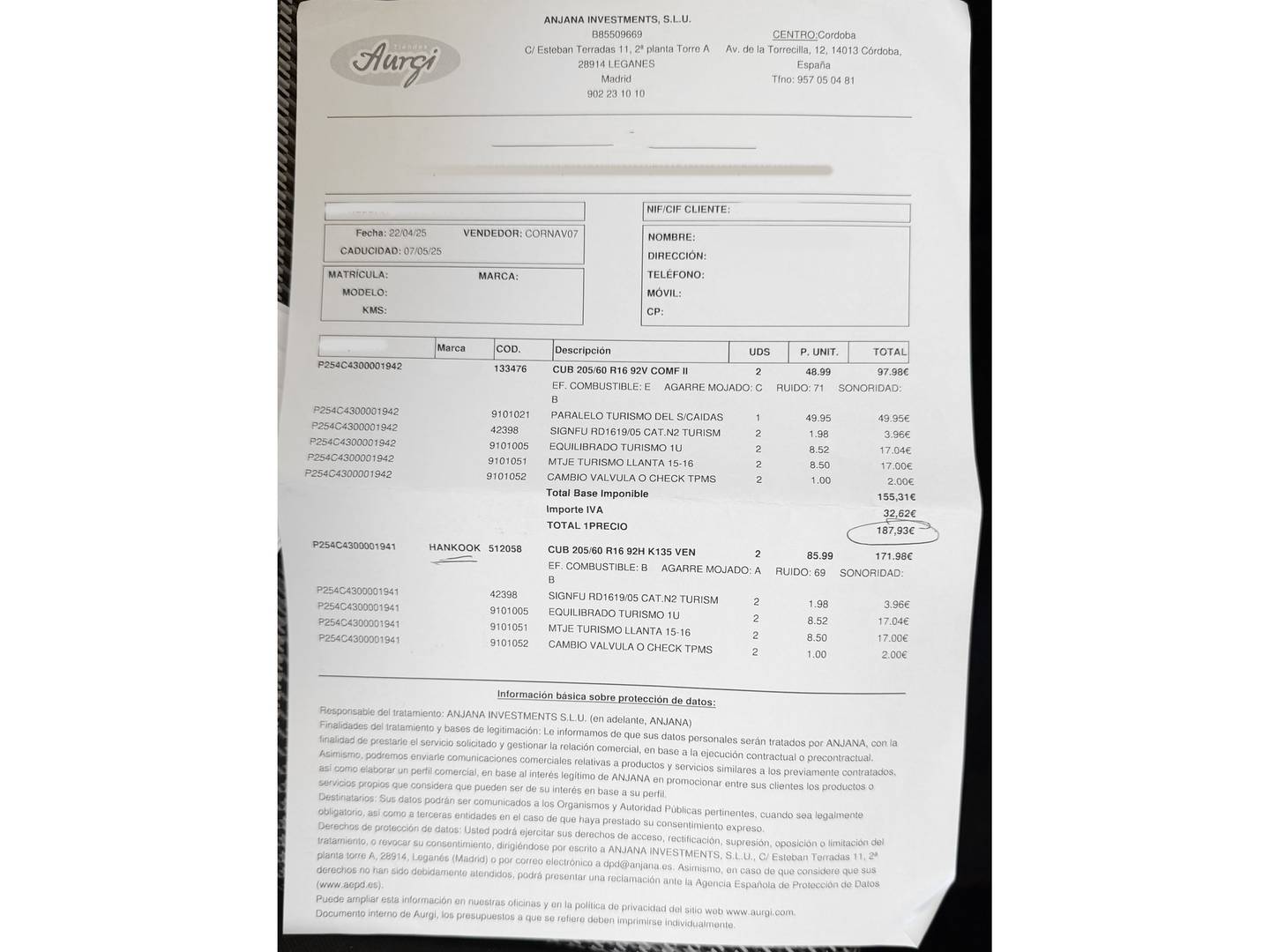 Foto del mantenimiento del Hyundai Kona Hyundai Kona 1.0 TGDI Klass 4x2 (120 CV)